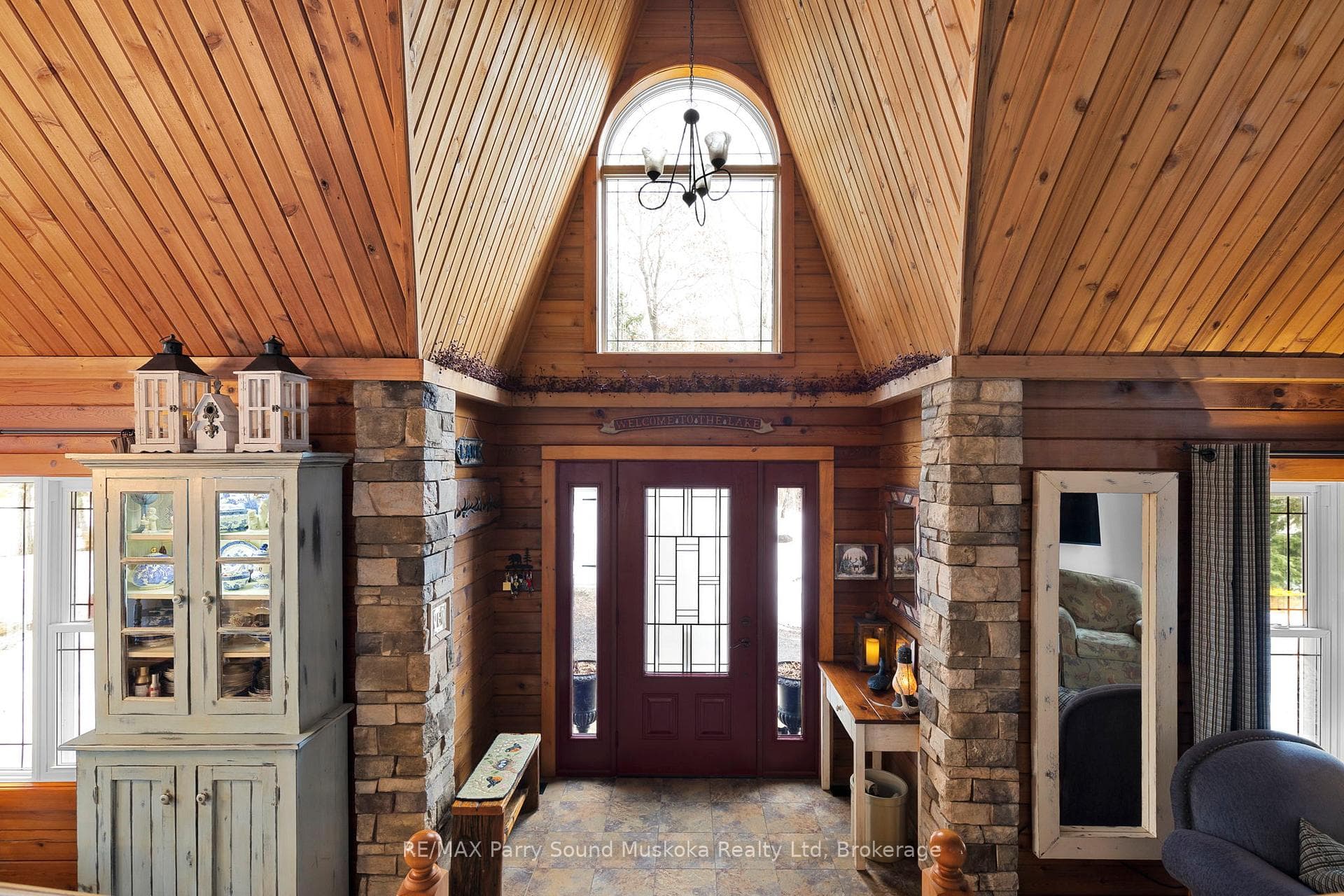 Cedar ceilings.