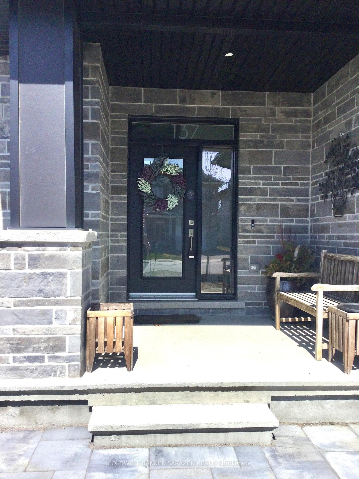 Large welcoming front porch