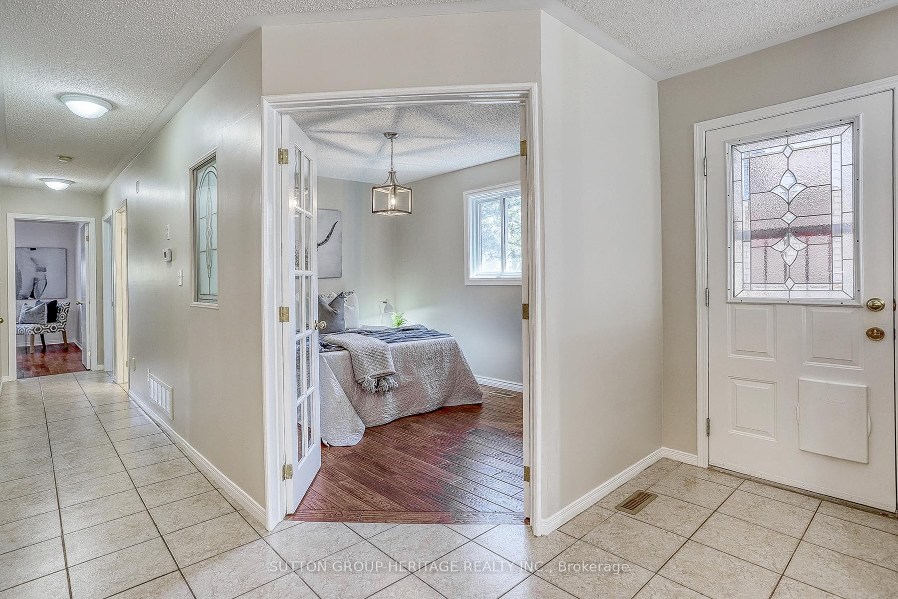 3rd bedroom features French doors