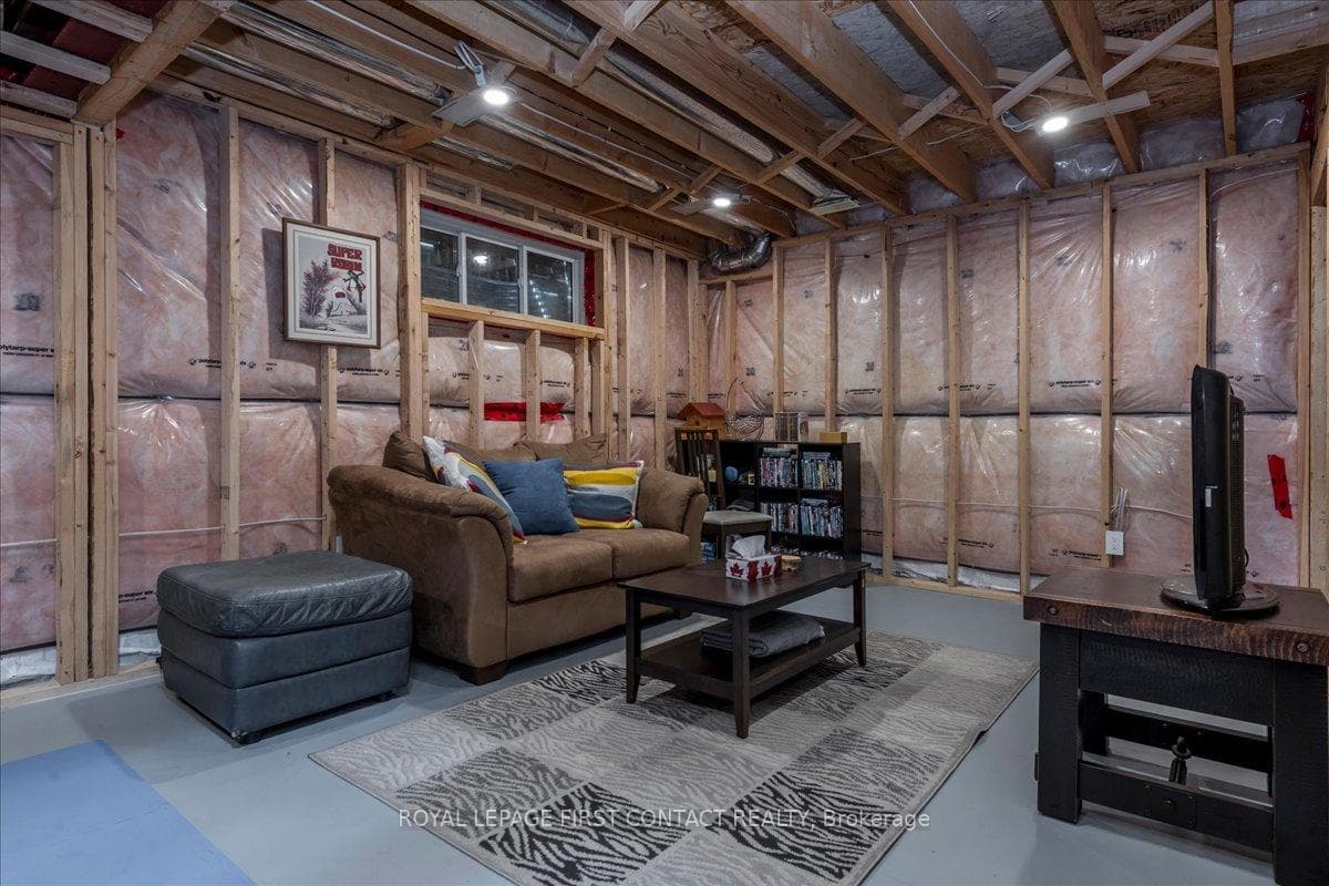Basement Framed and Wired