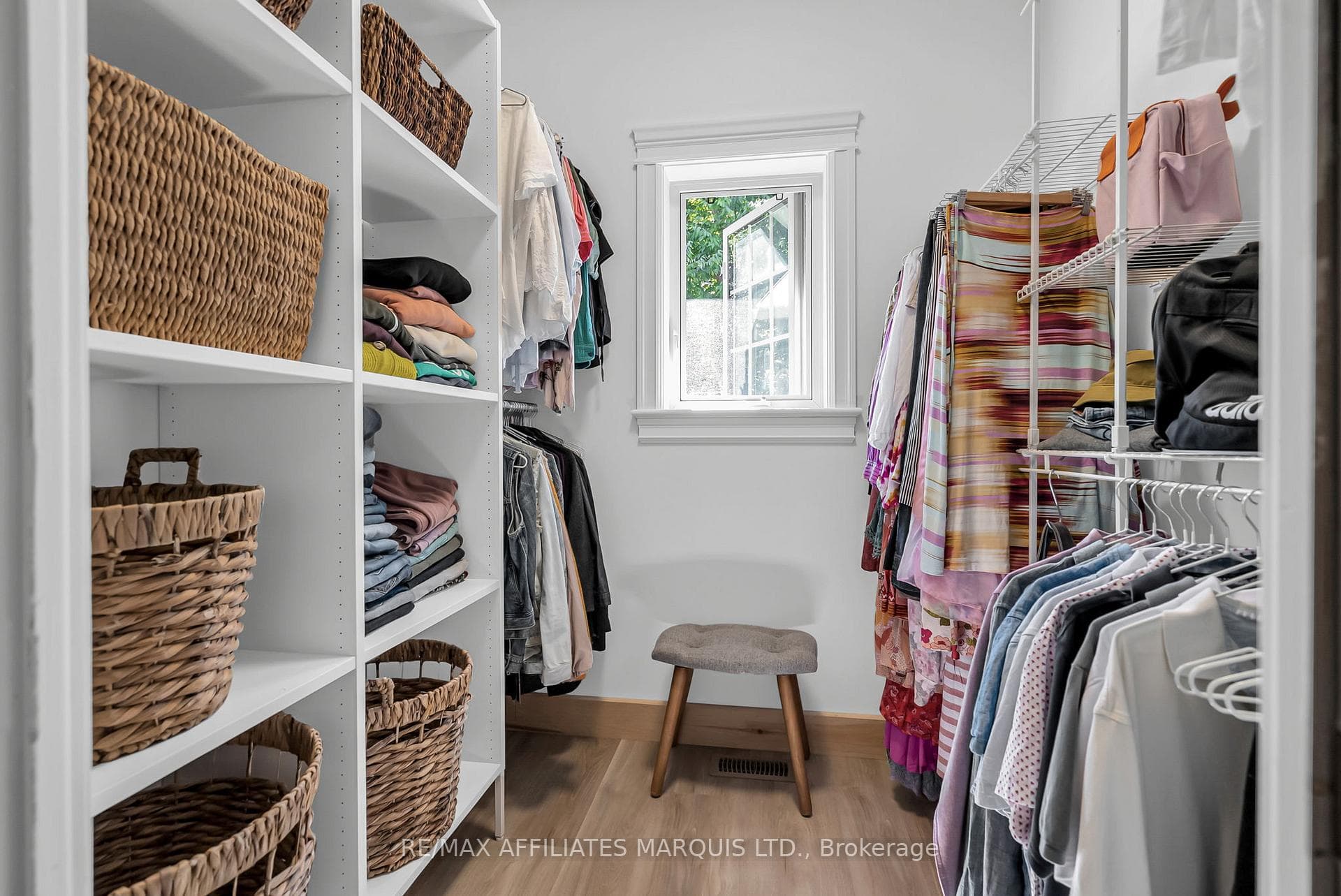 Walk in closet in primary