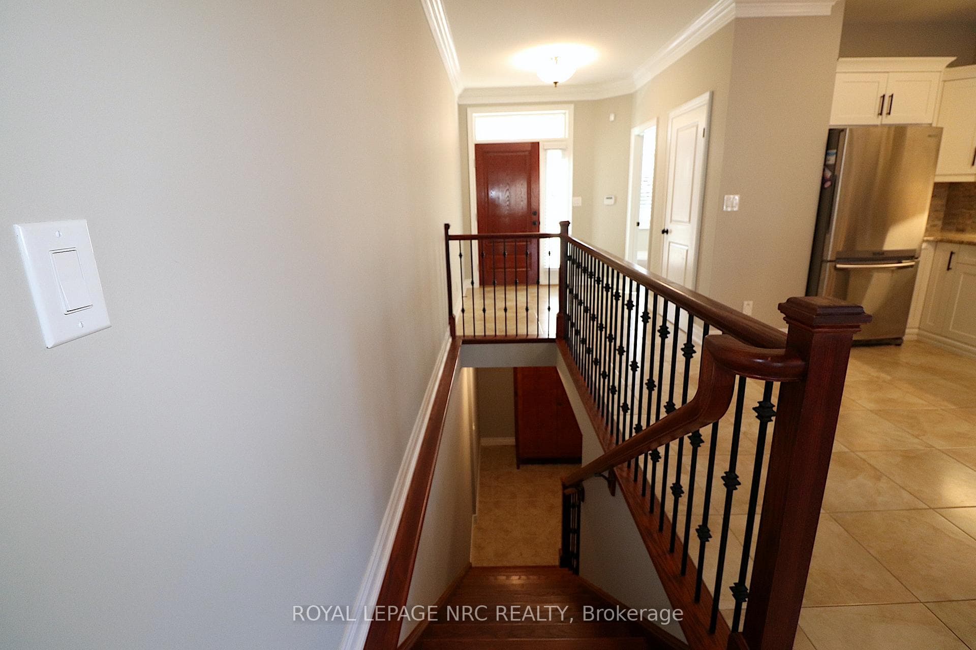Stairs to Lower Level where you'll find a Wardrobe