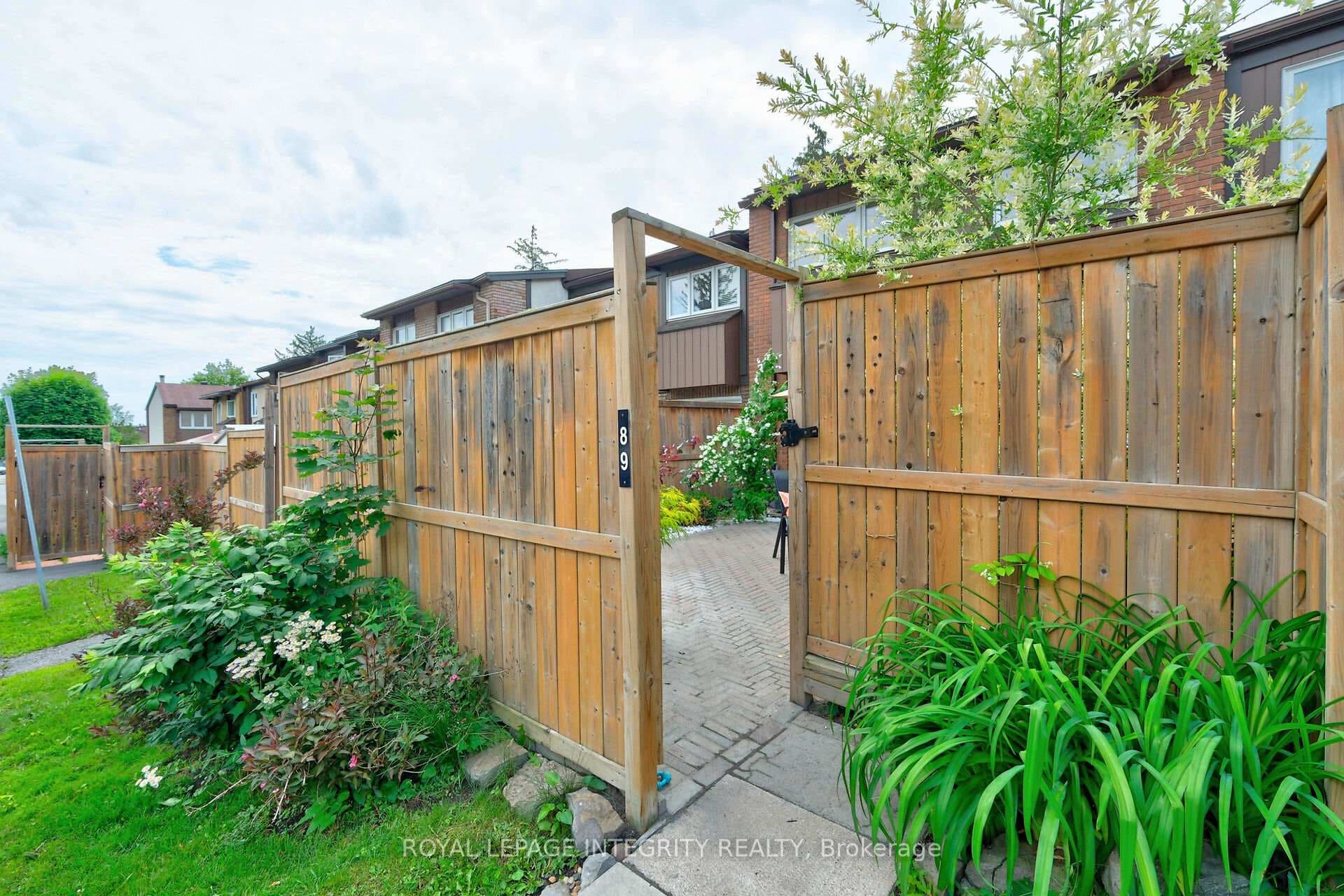 Entrance to your private yard.
