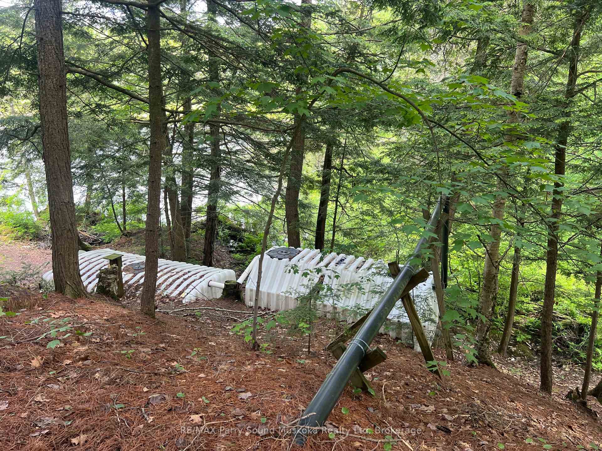 2 large sewage holding tanks; Only 1 has been used