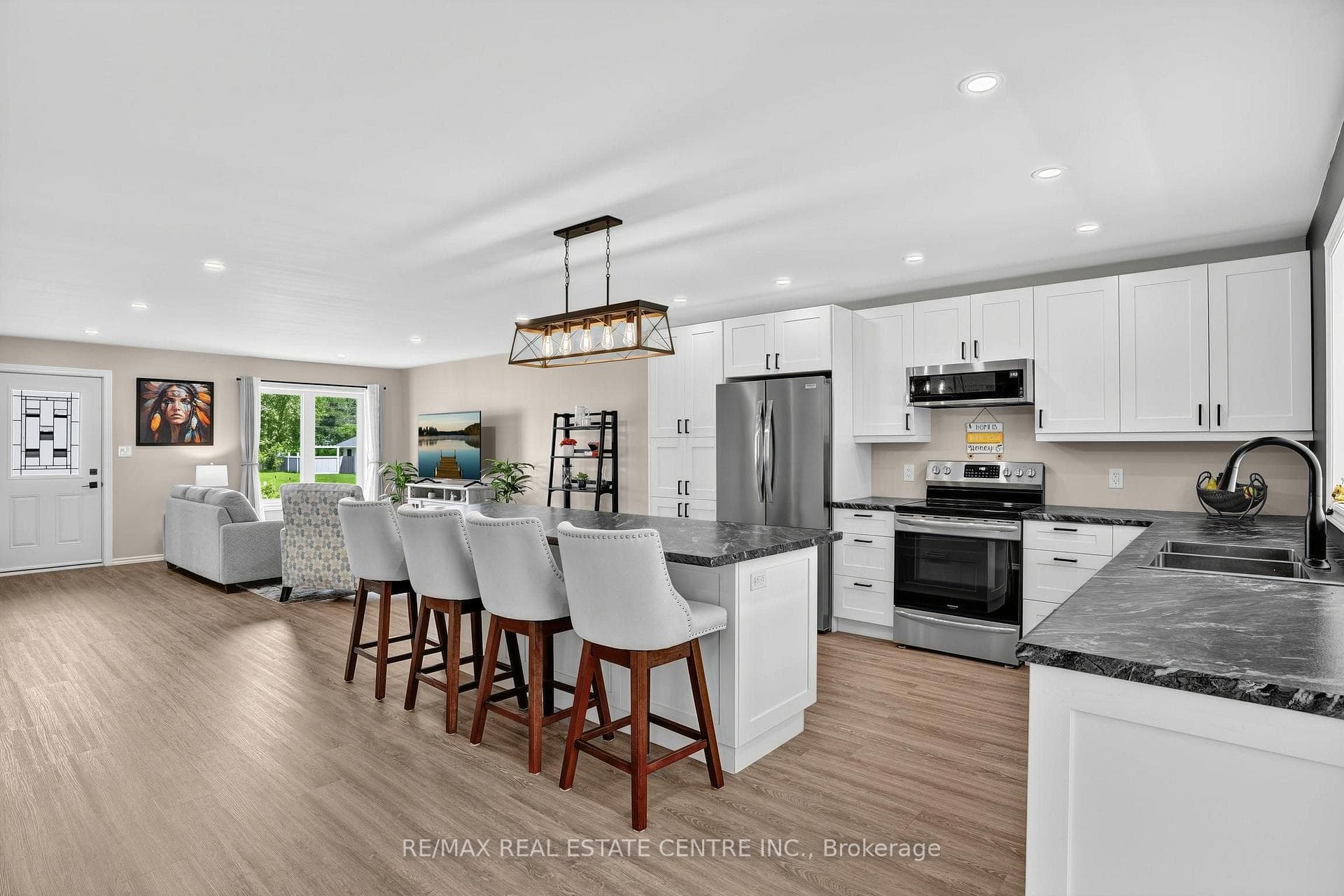 Crisp white cabinetry