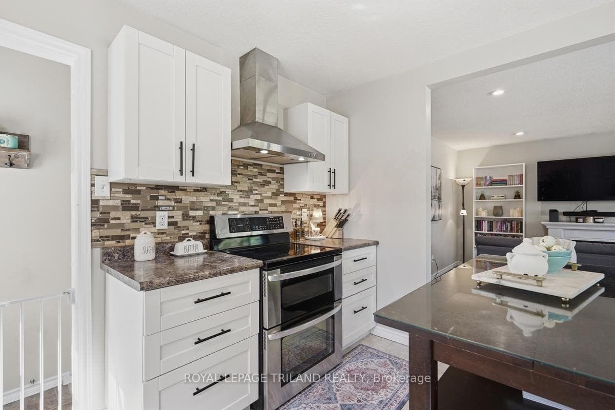 Updated cabinetry and range hood