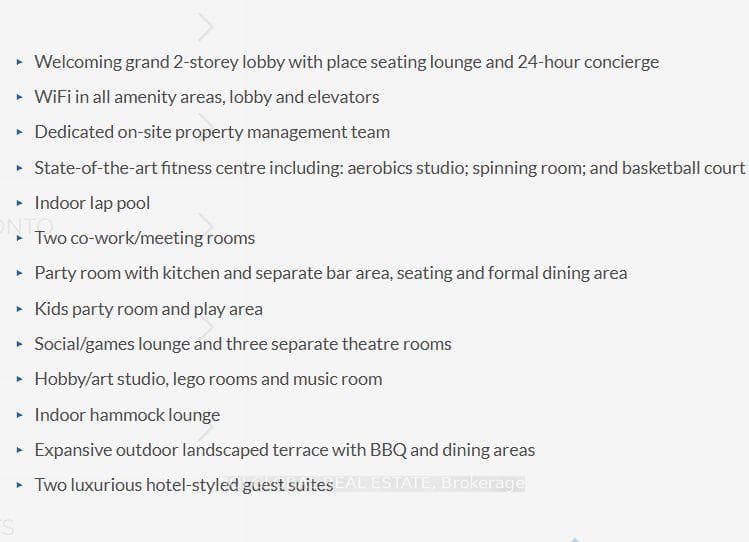 World Class Amenities
