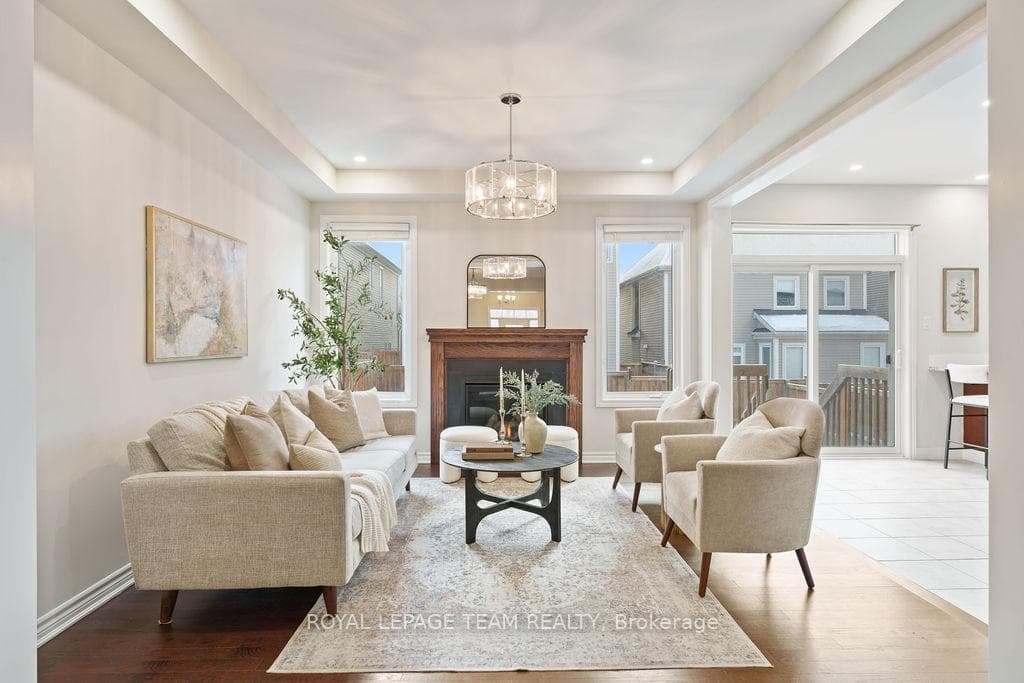 Feature gas fireplace
