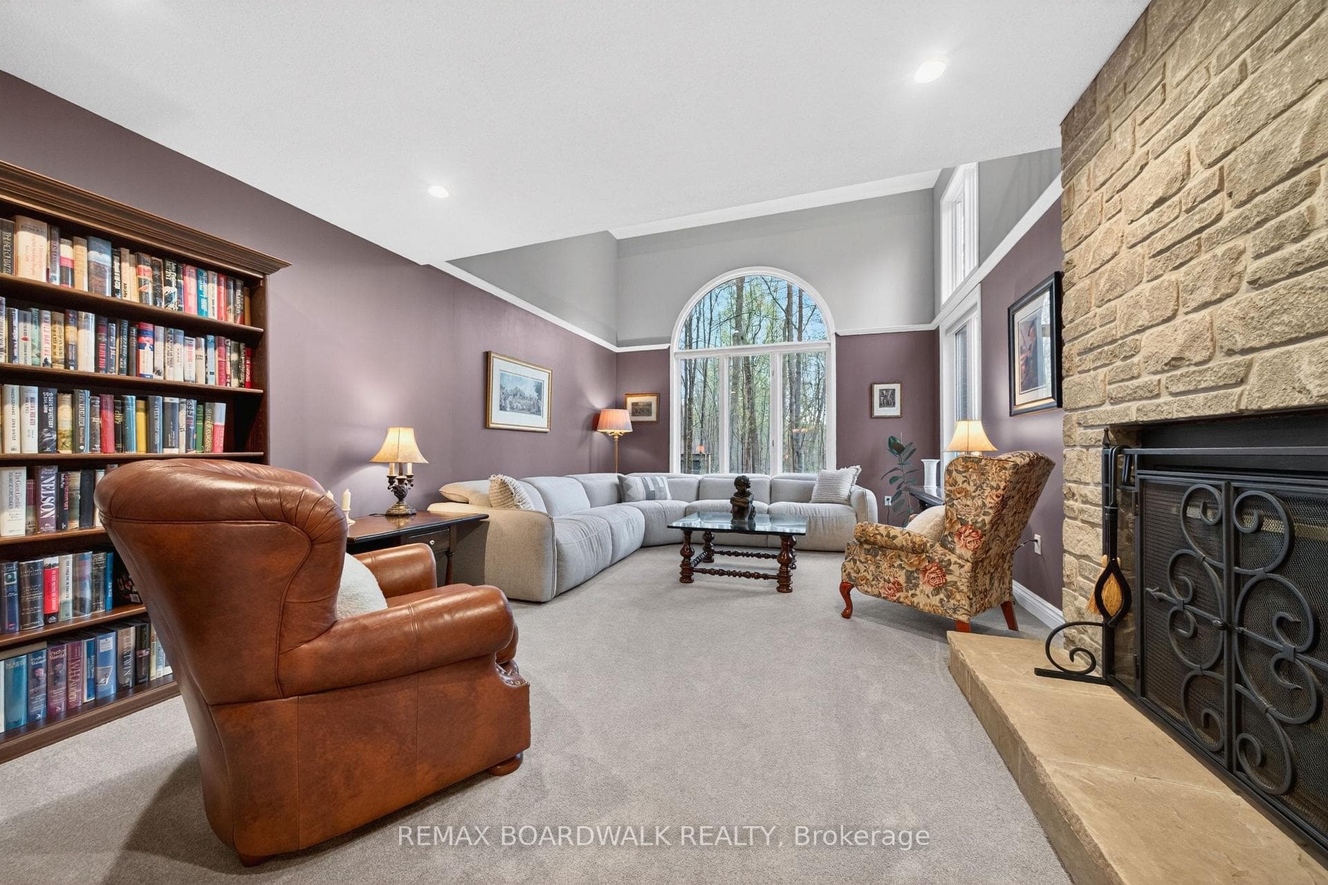 Living Room w/Large Windows