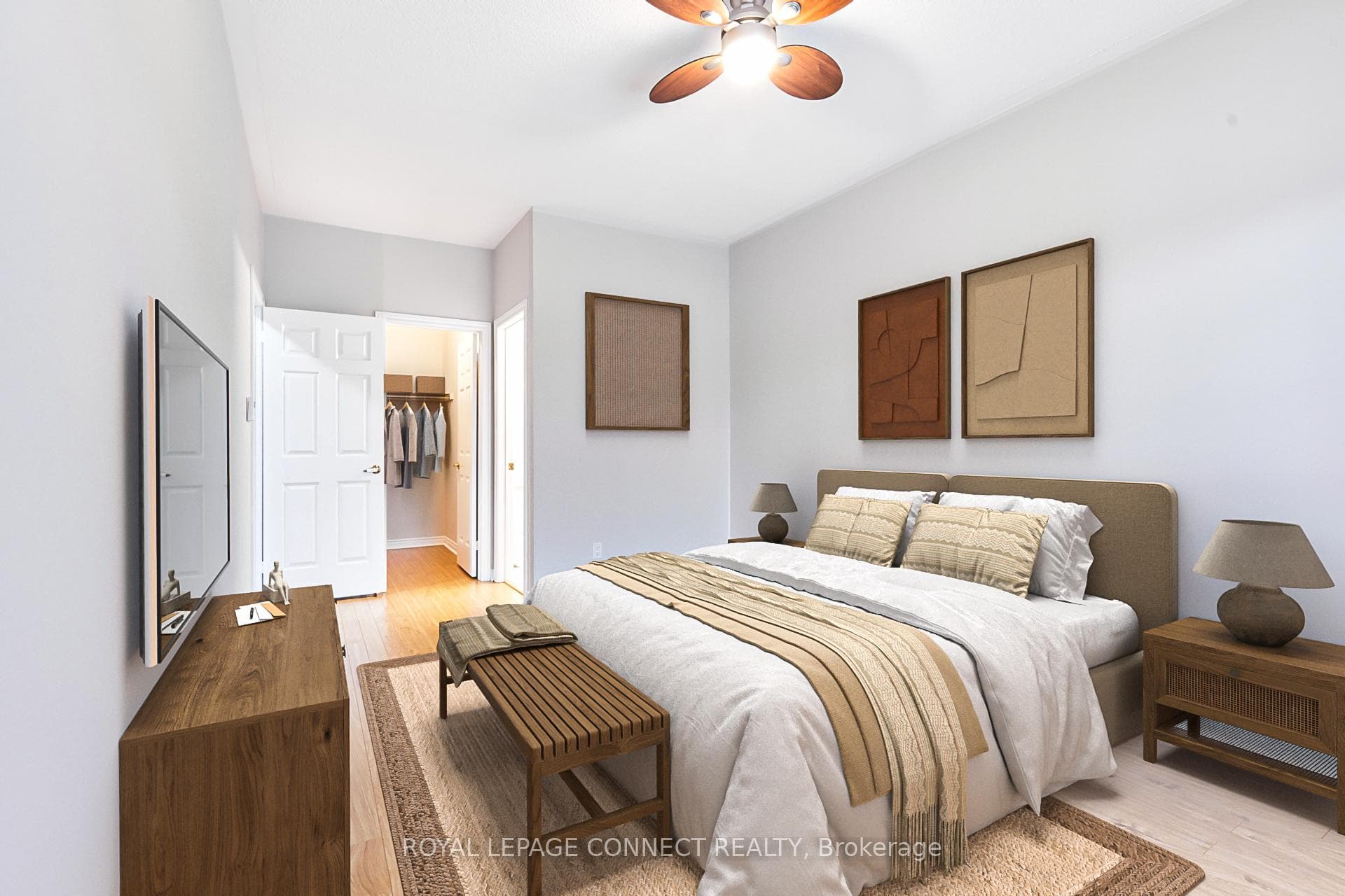 Primary Bedroom Virtually Staged