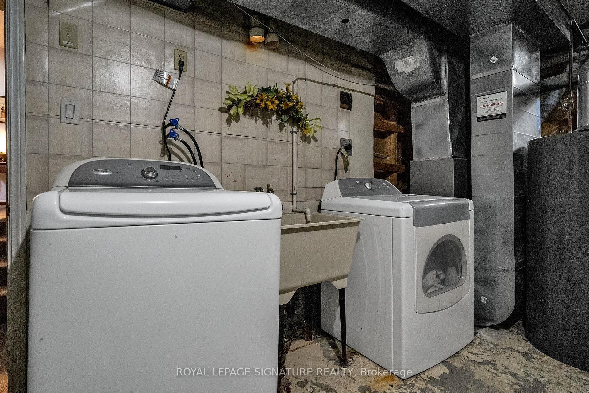 Basement laundry