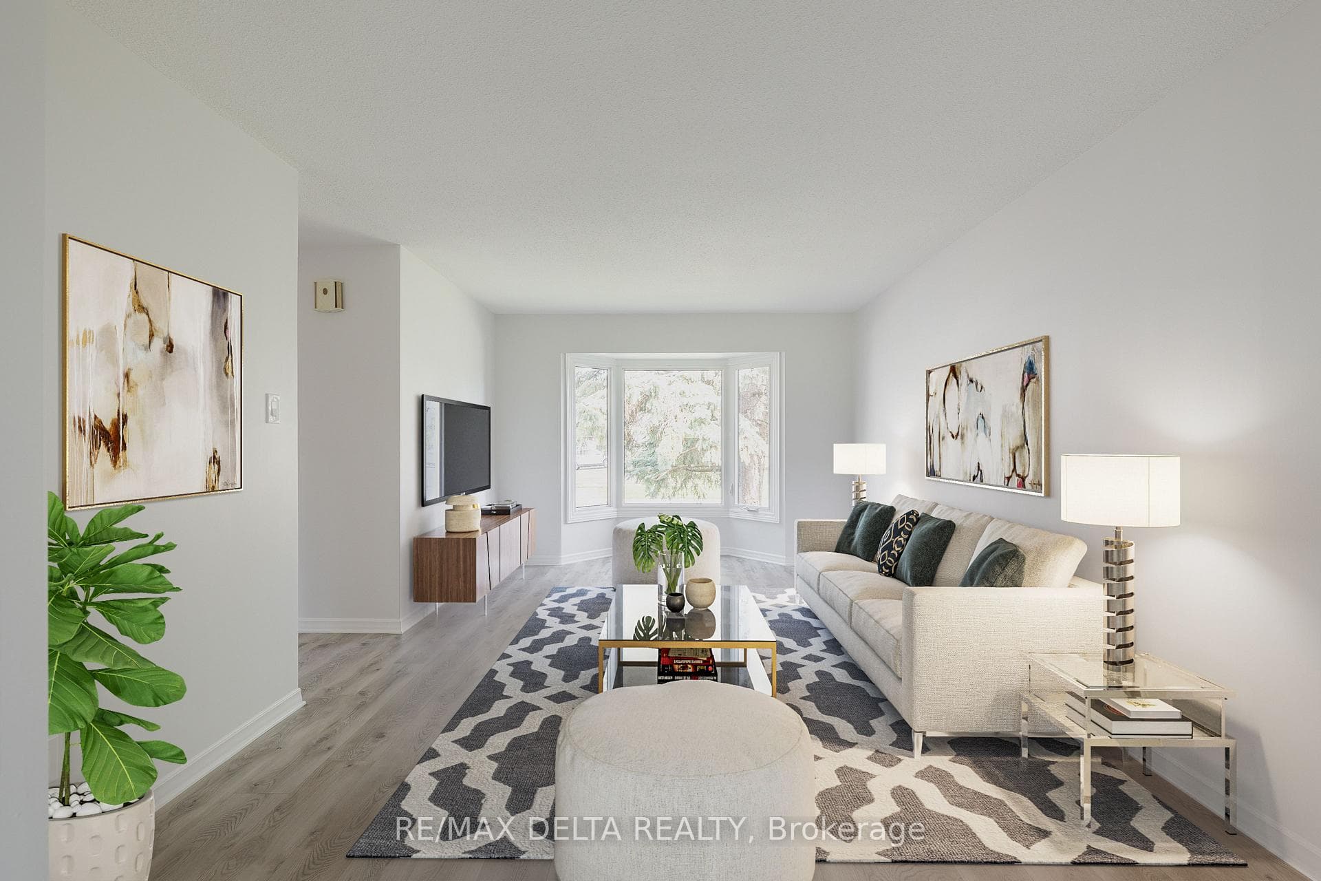 Staged living room