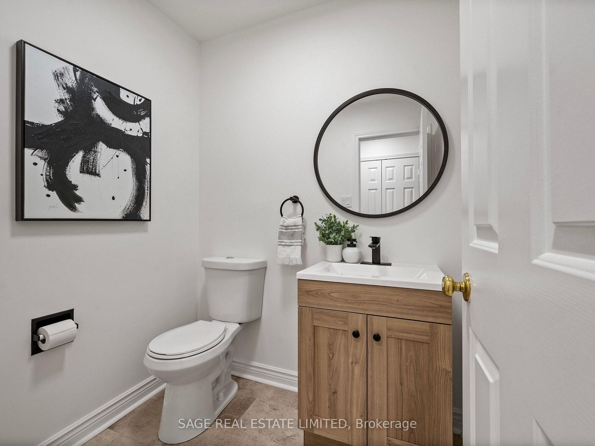 All new Powder Room