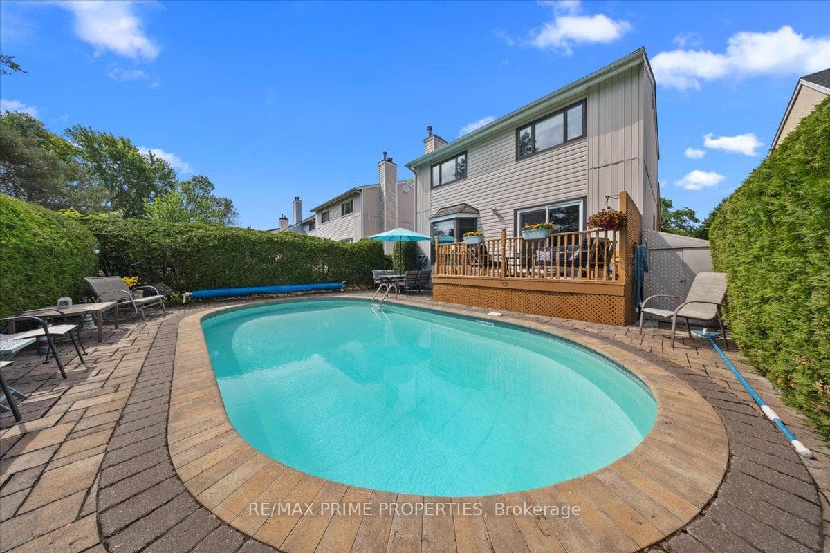 Deep heated inground pool