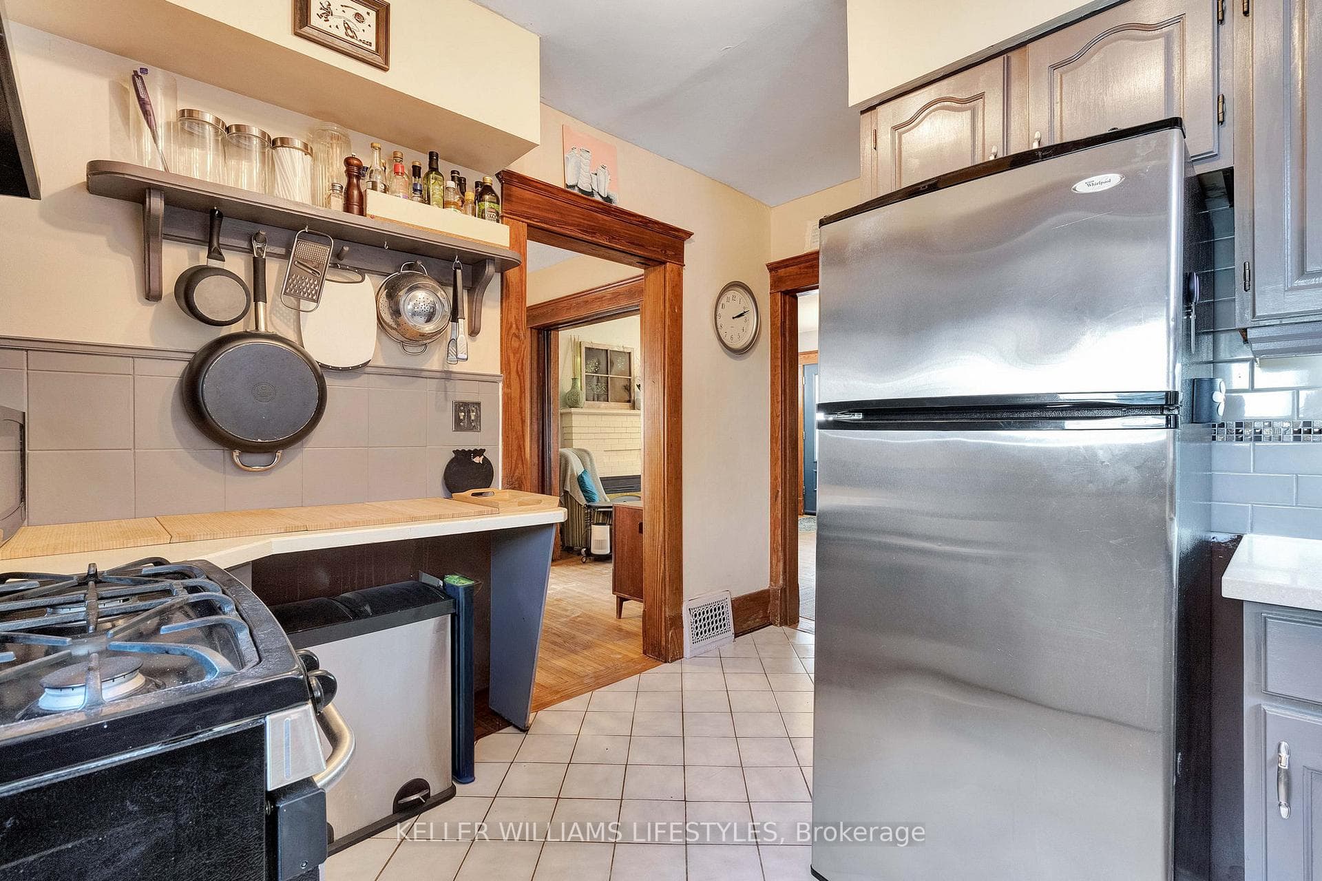 Kitchen Opens to Dining Room