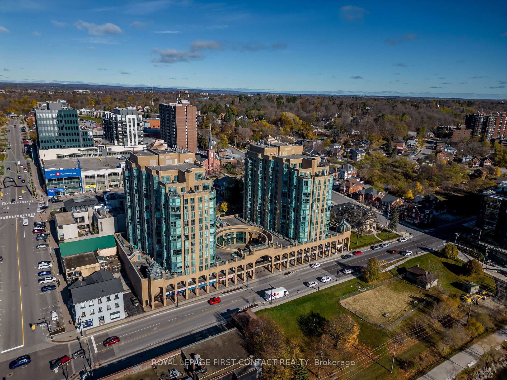 Aerial View Of Twin Towers
