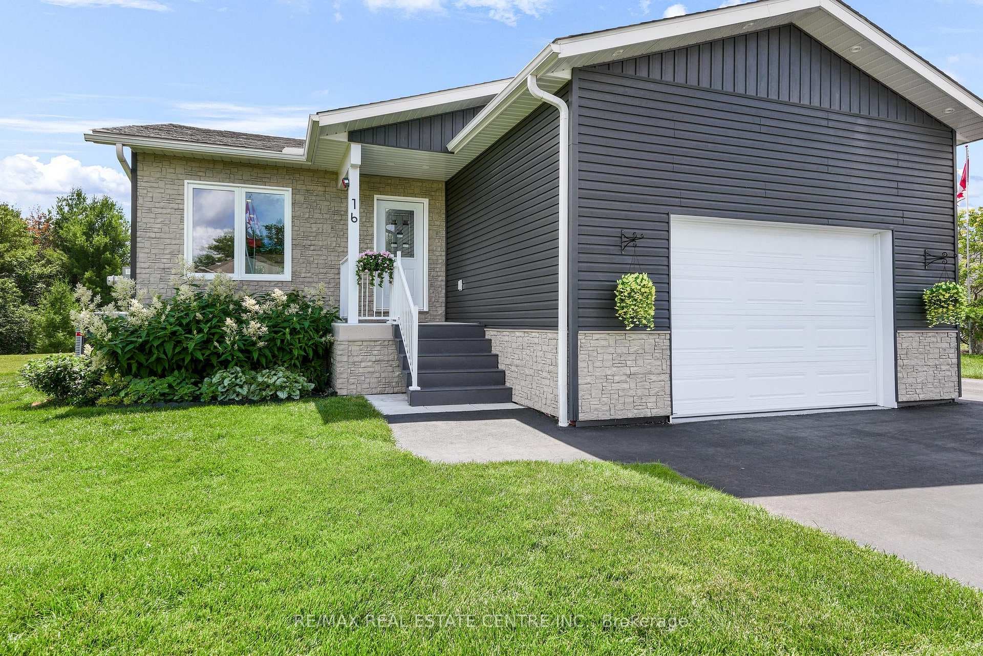 Striking charcoal siding