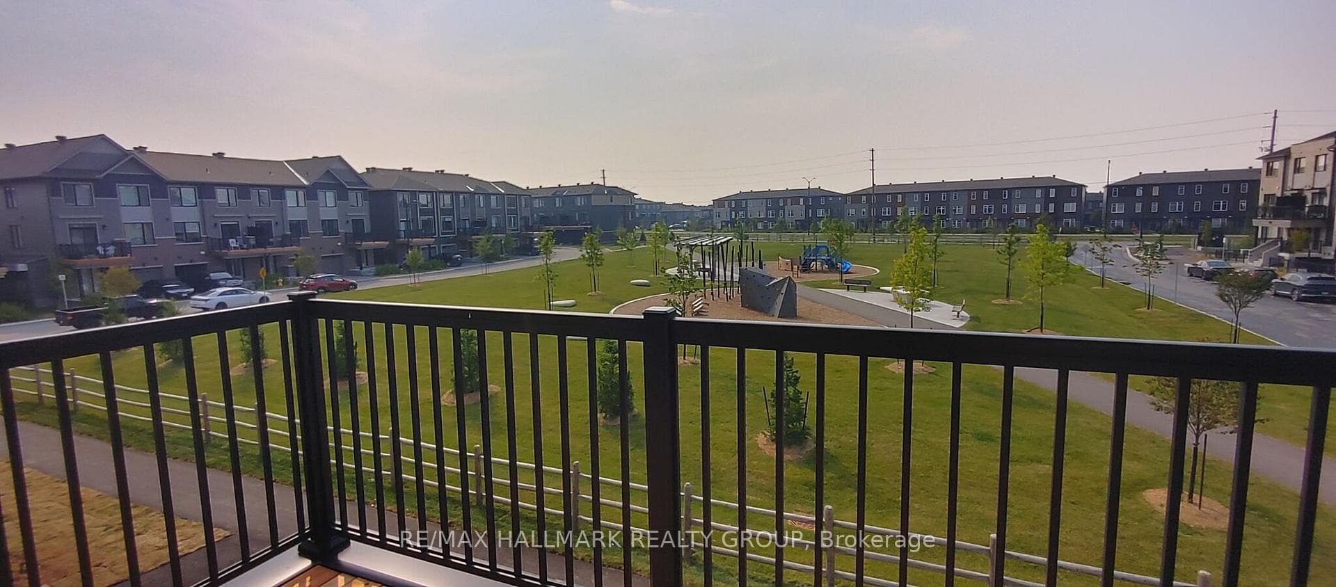 View from private balcony ove park