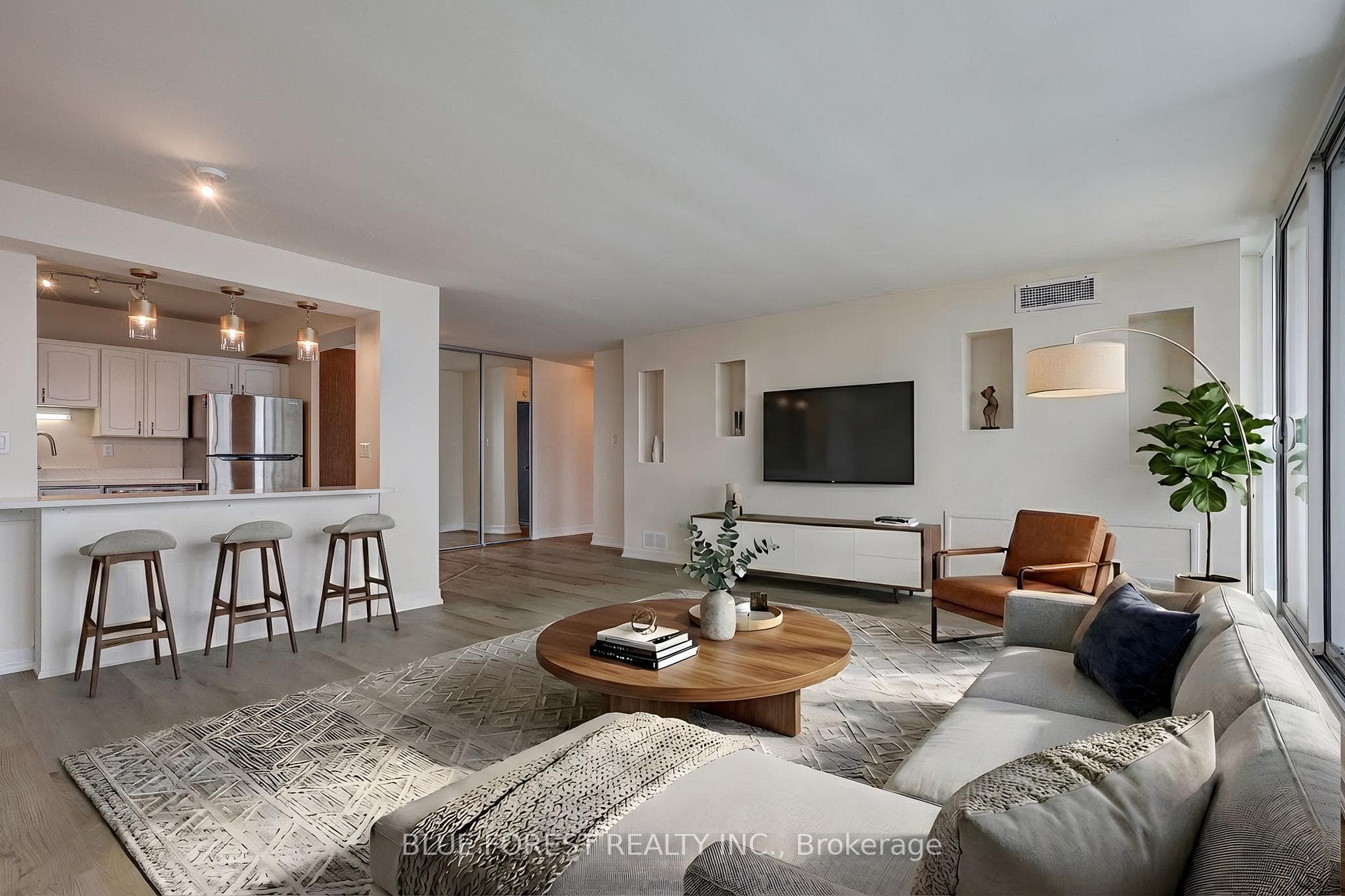 Virtually Staged Living Room