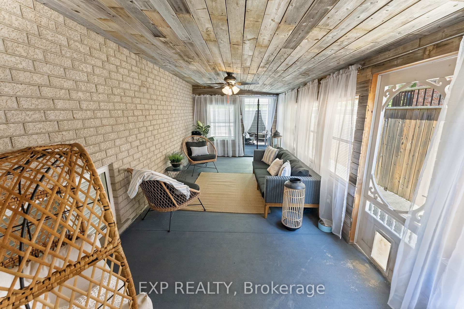 Screened 3 Season Room off Kitchen