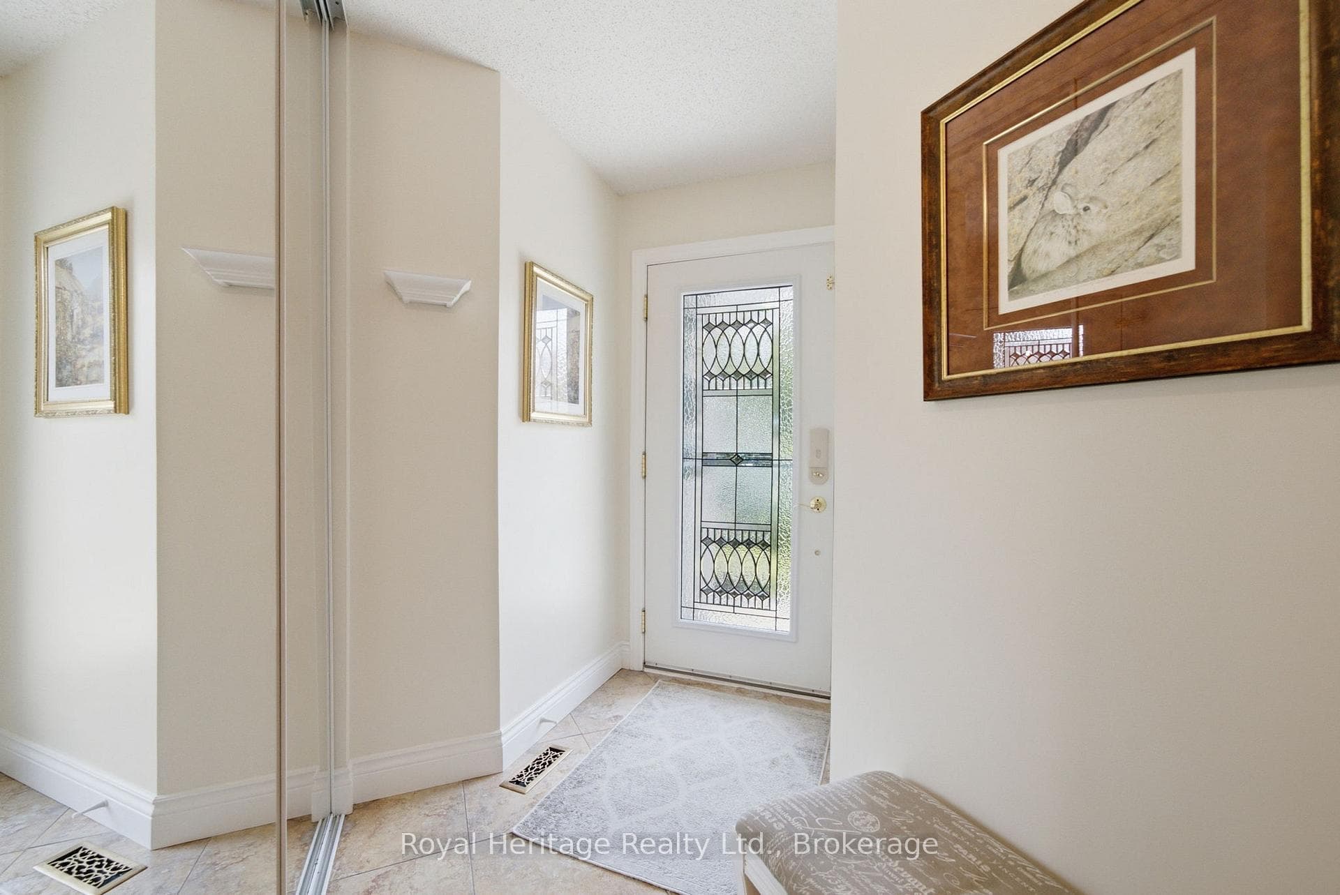 Updated front door, ceramics and coat closet