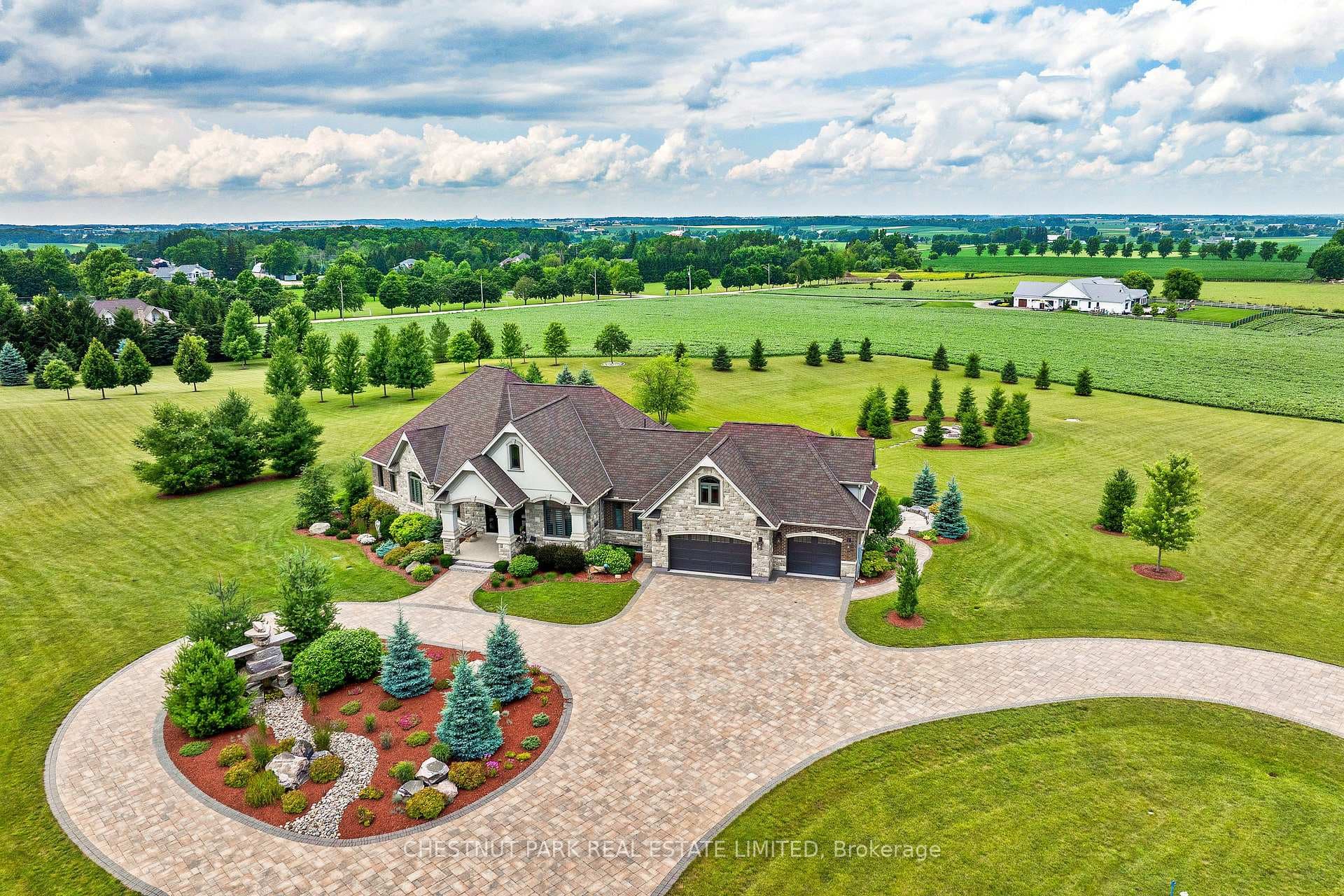 Gated entry, two outbuildings, luxury estate