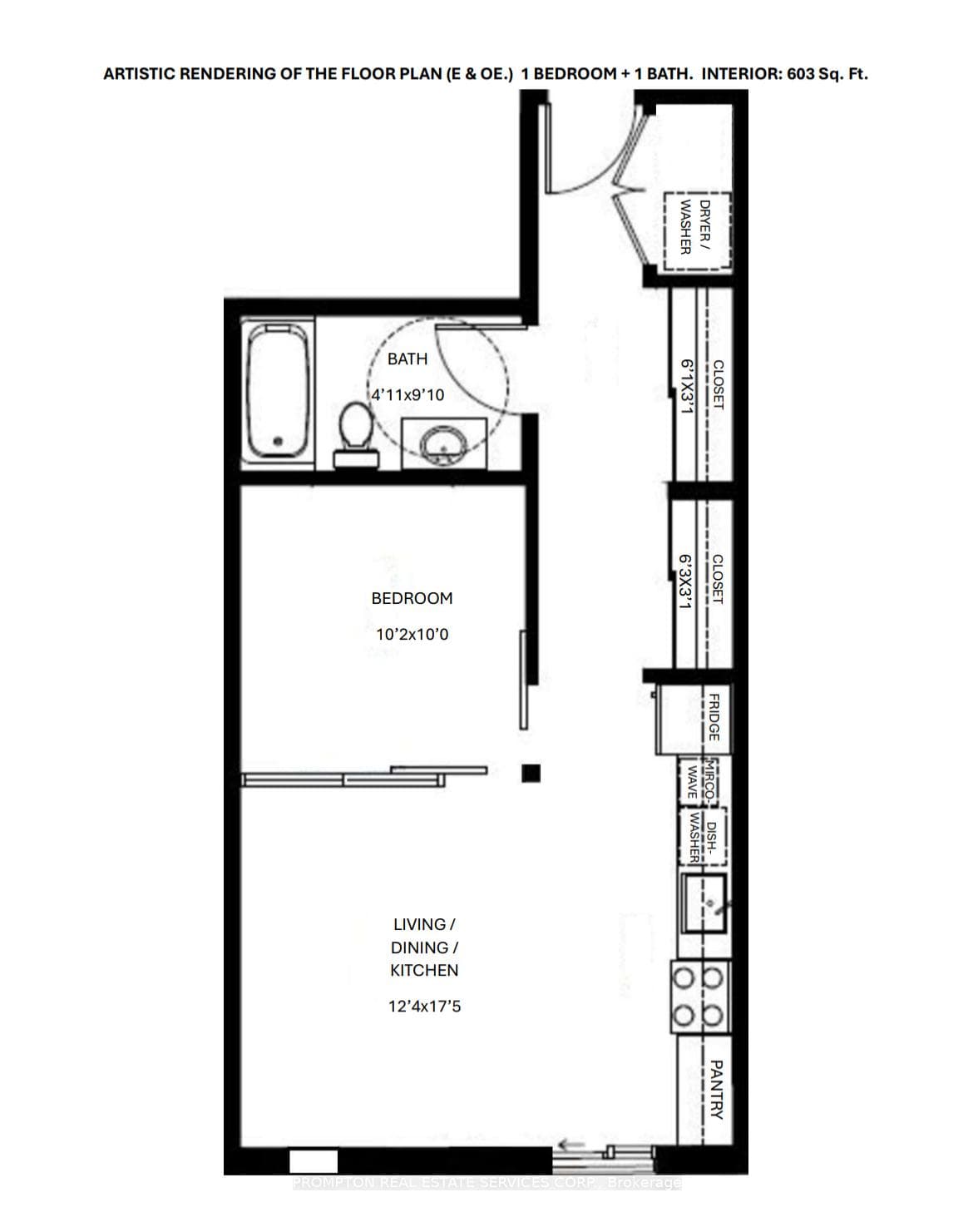 Artistic Rendering of the Floor Plan
