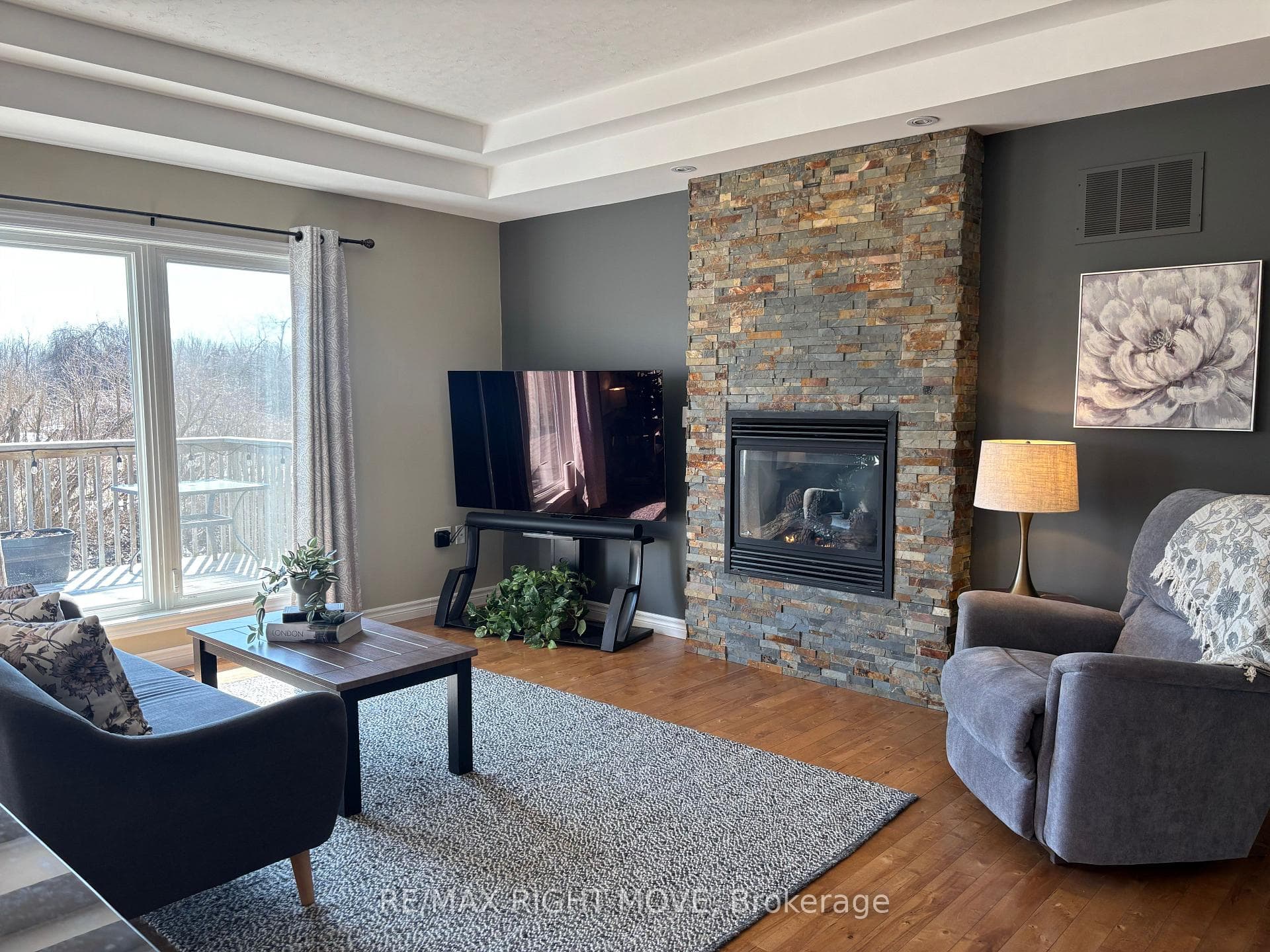 fireplace feature wall