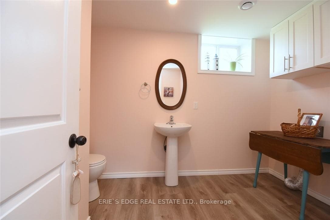 Basement 2 Piece Bath with Laundry Hook Up