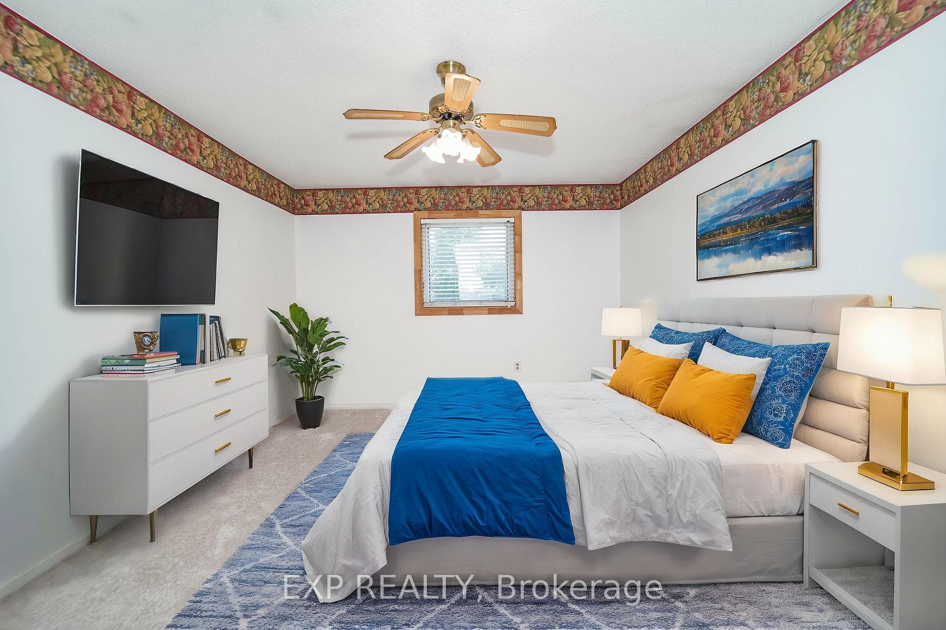 Virtually Staged Primary Bedroom