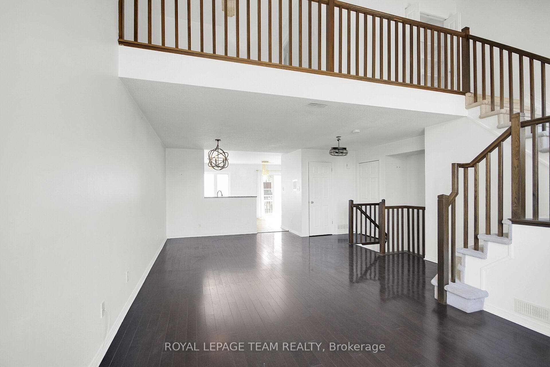Open concept Living & Dining Rm on Upper Level.