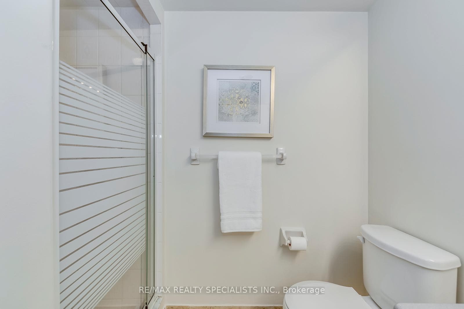 Includes stand-up shower
