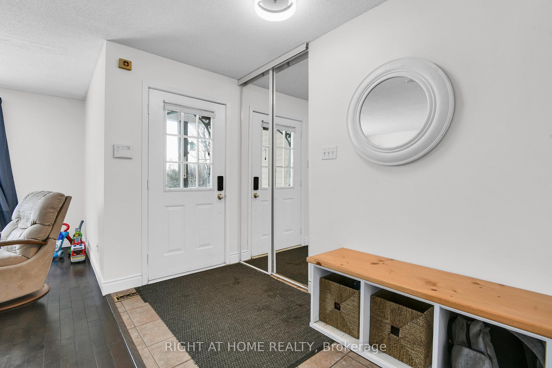 Foyer with front closet