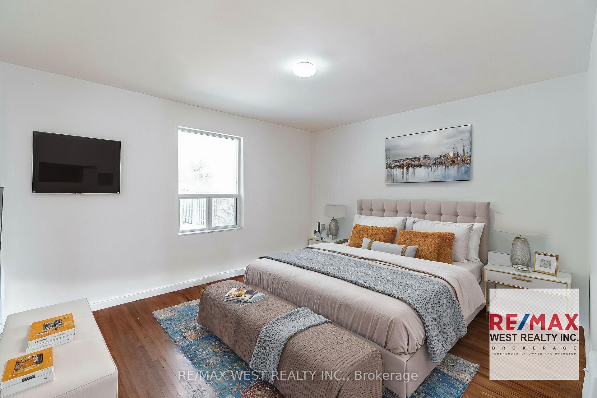 Main level Bedroom 2 virtually staged