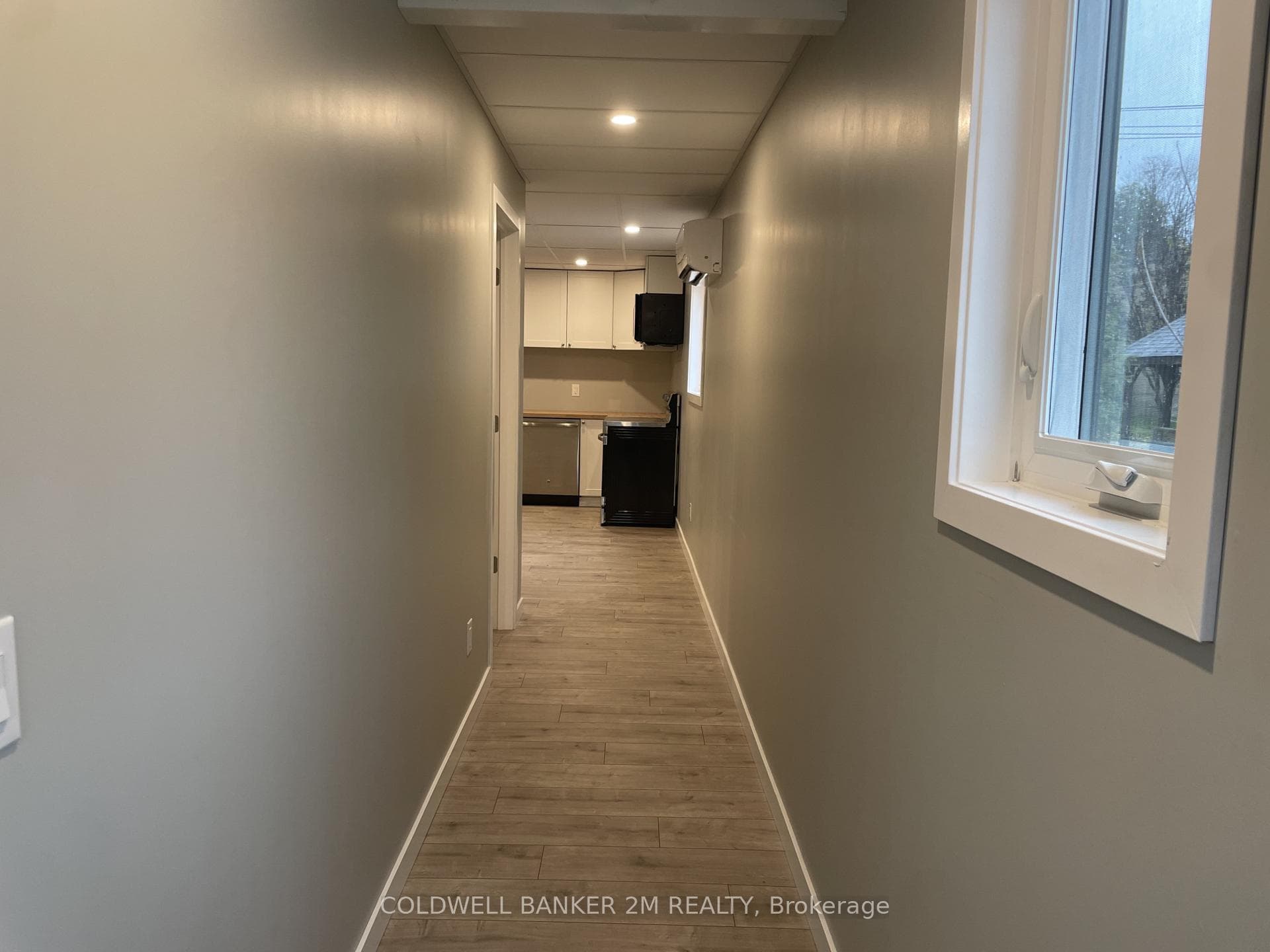 Hallway Looking into the Kitchen.