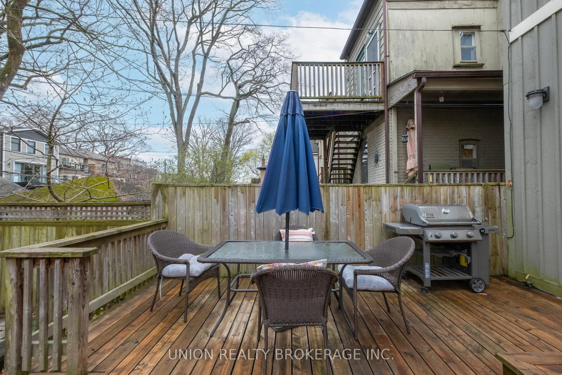Spacious deck