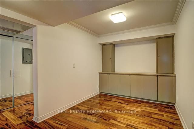 Den - cabinets have been removed