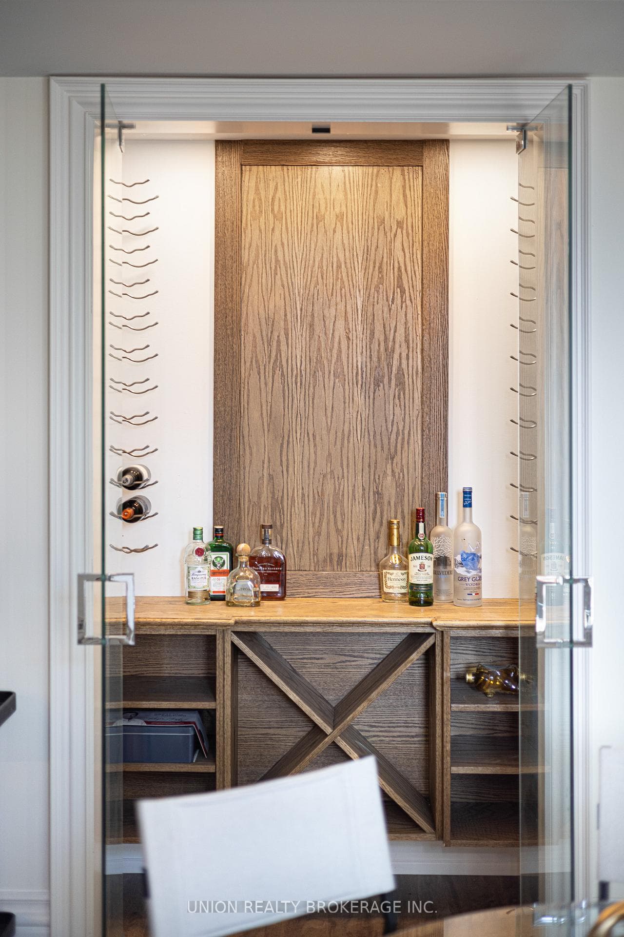 Glassed in Wine Closet