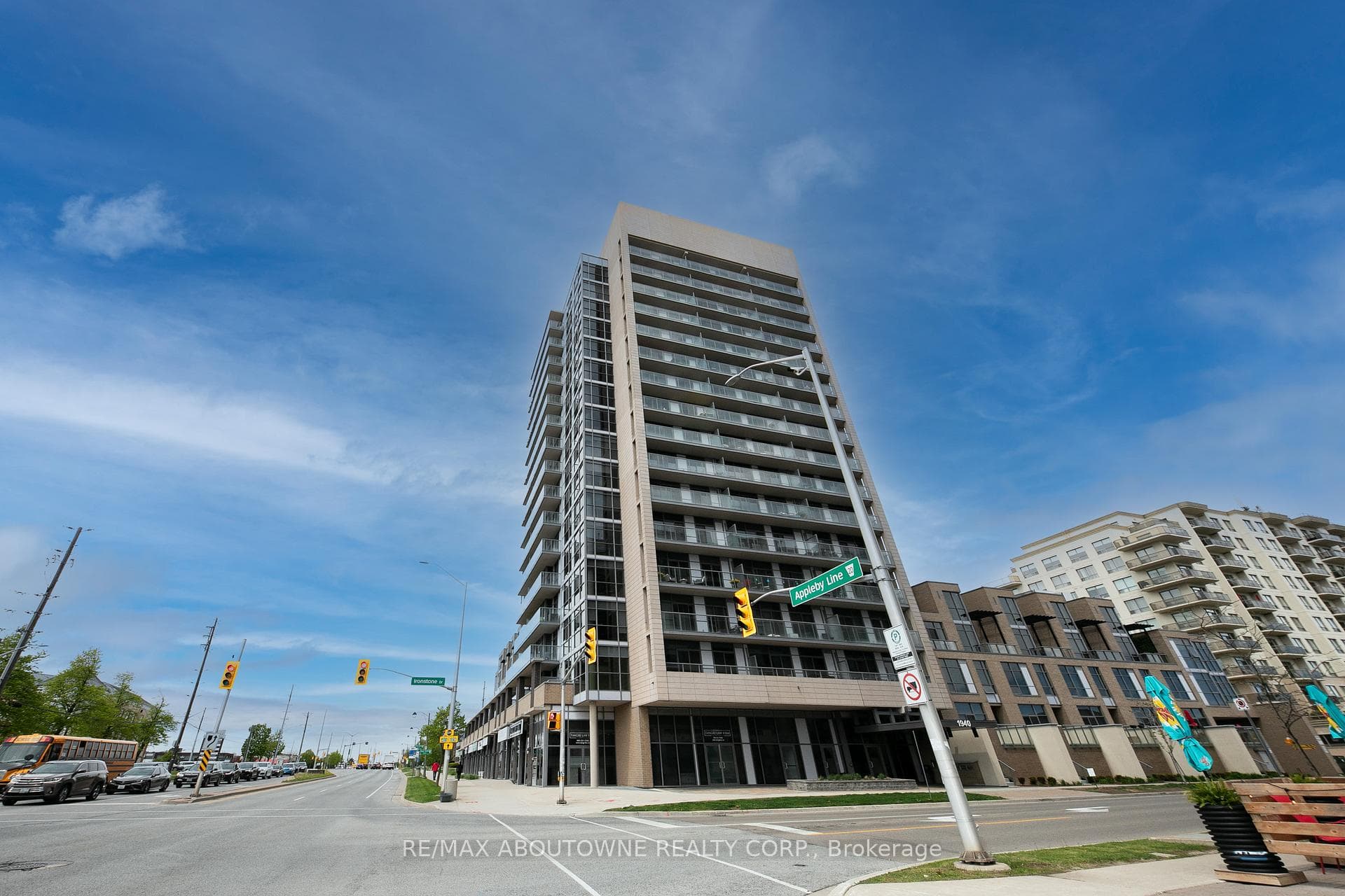 Modern condo building