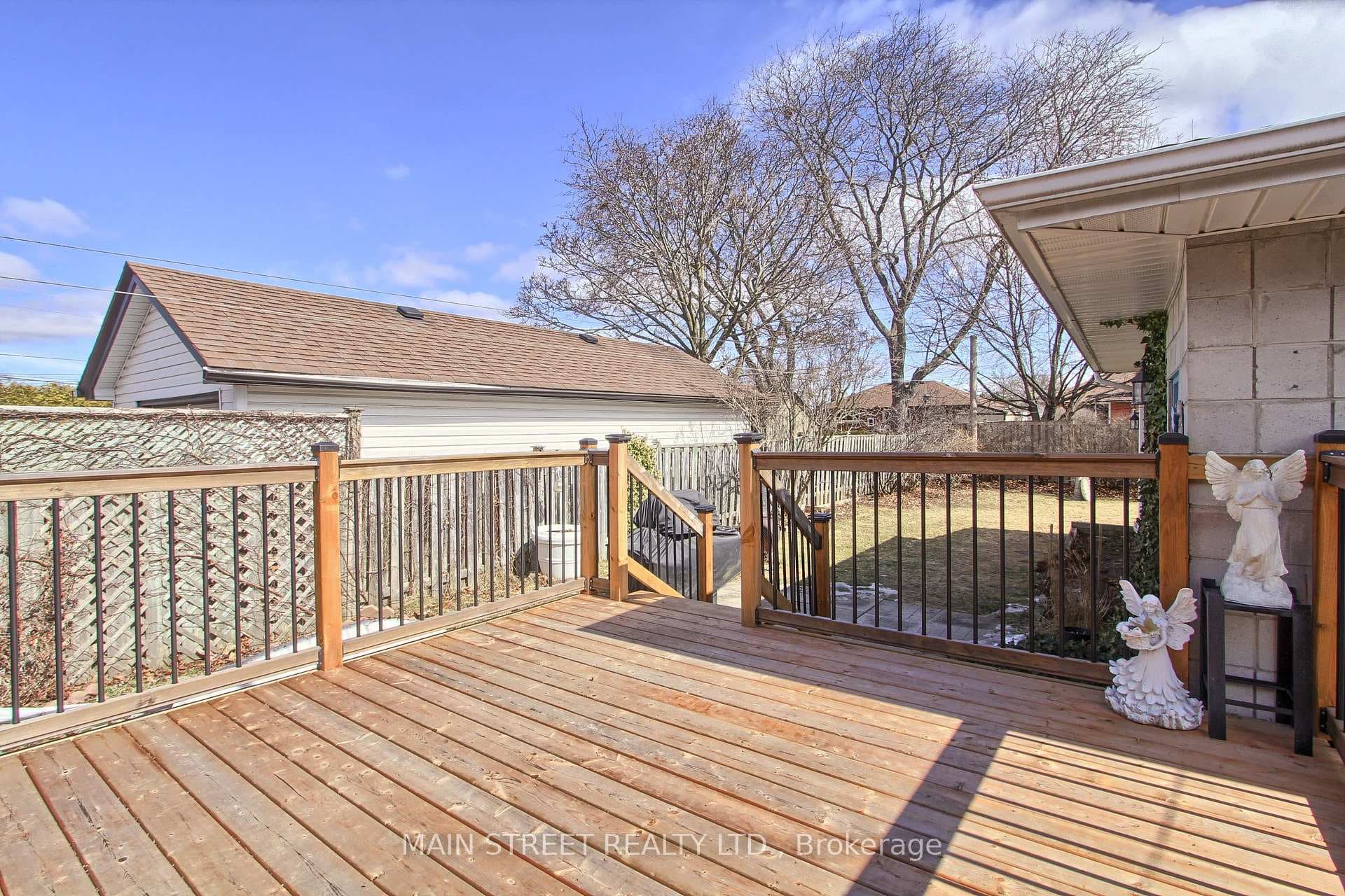 New Pressure Treated Deck With Cedar Posts