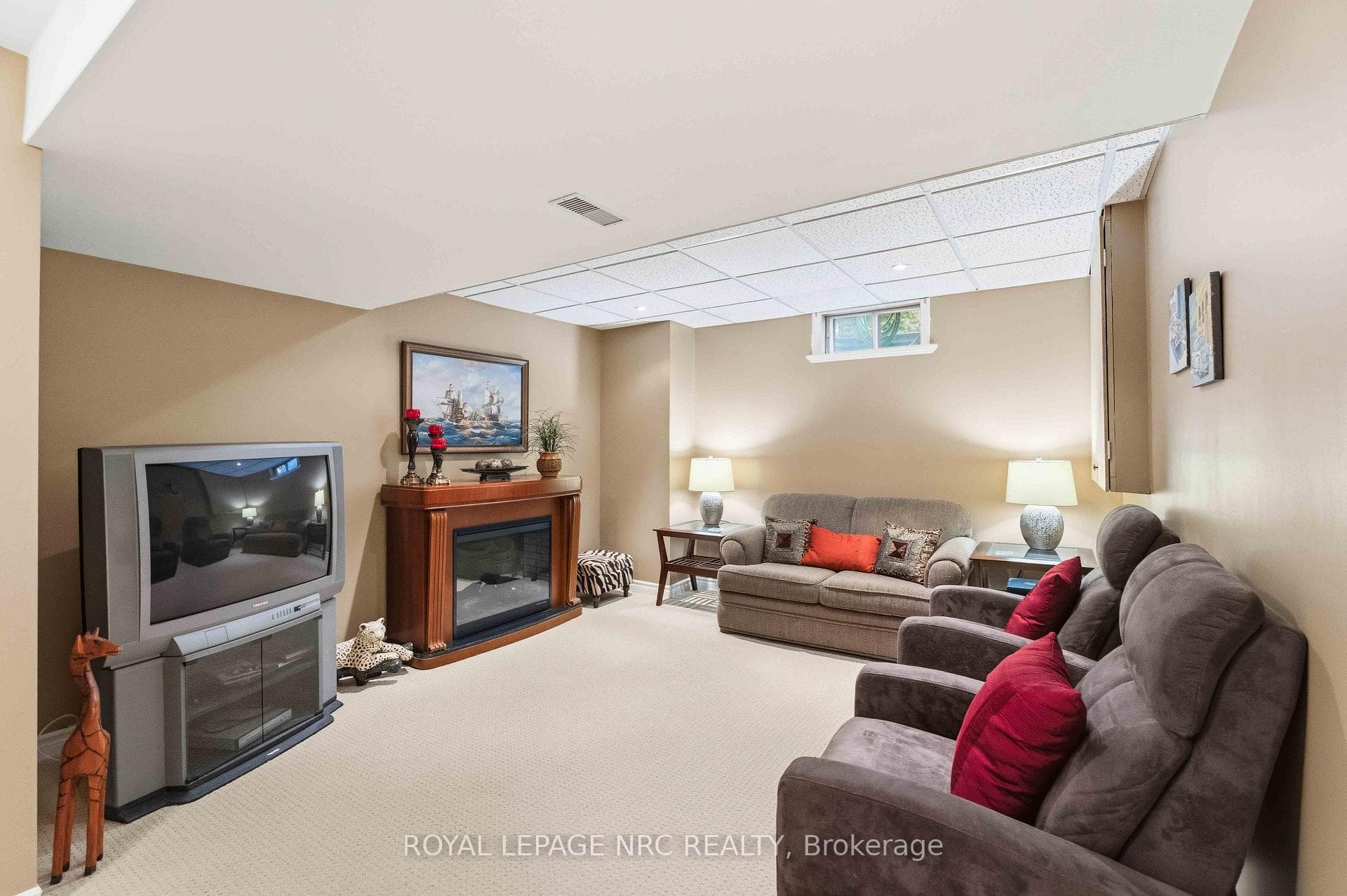 lower level family room