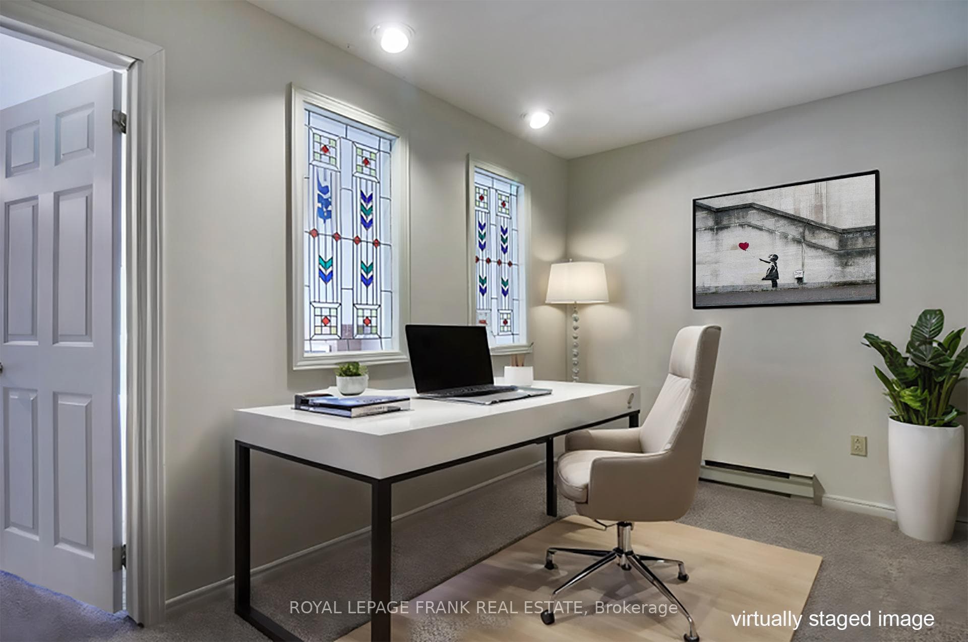 Virtually Staged Den