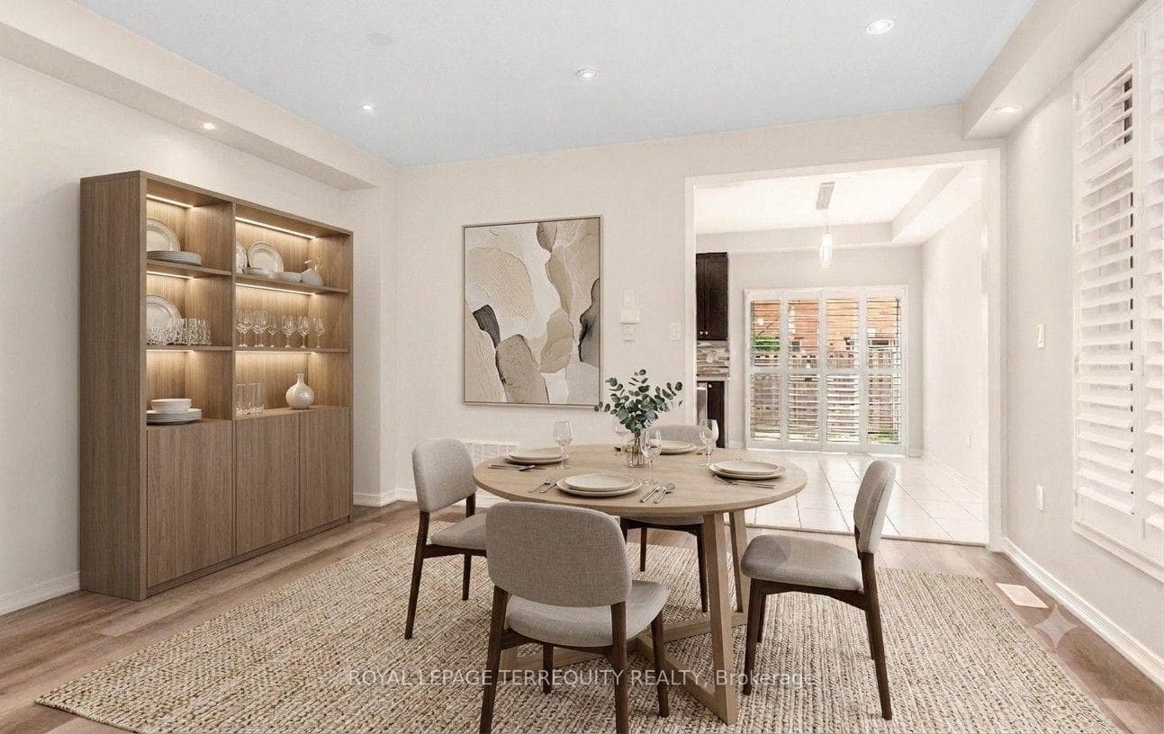 Virtually Staged Dining Area