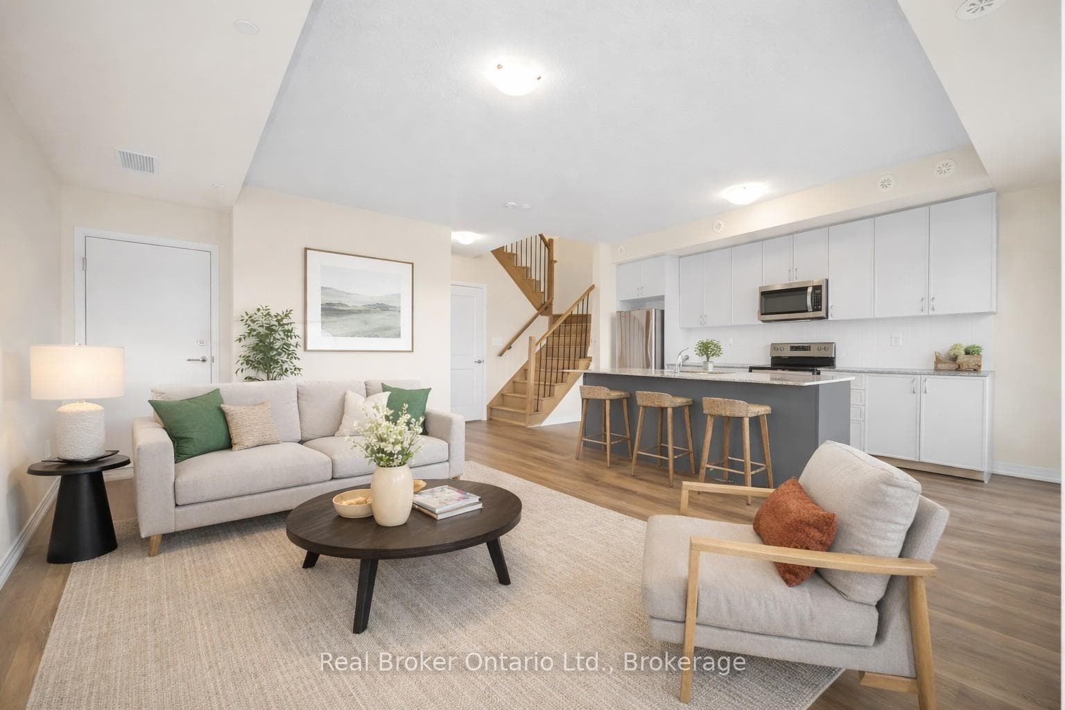 Virtually Staged Living area