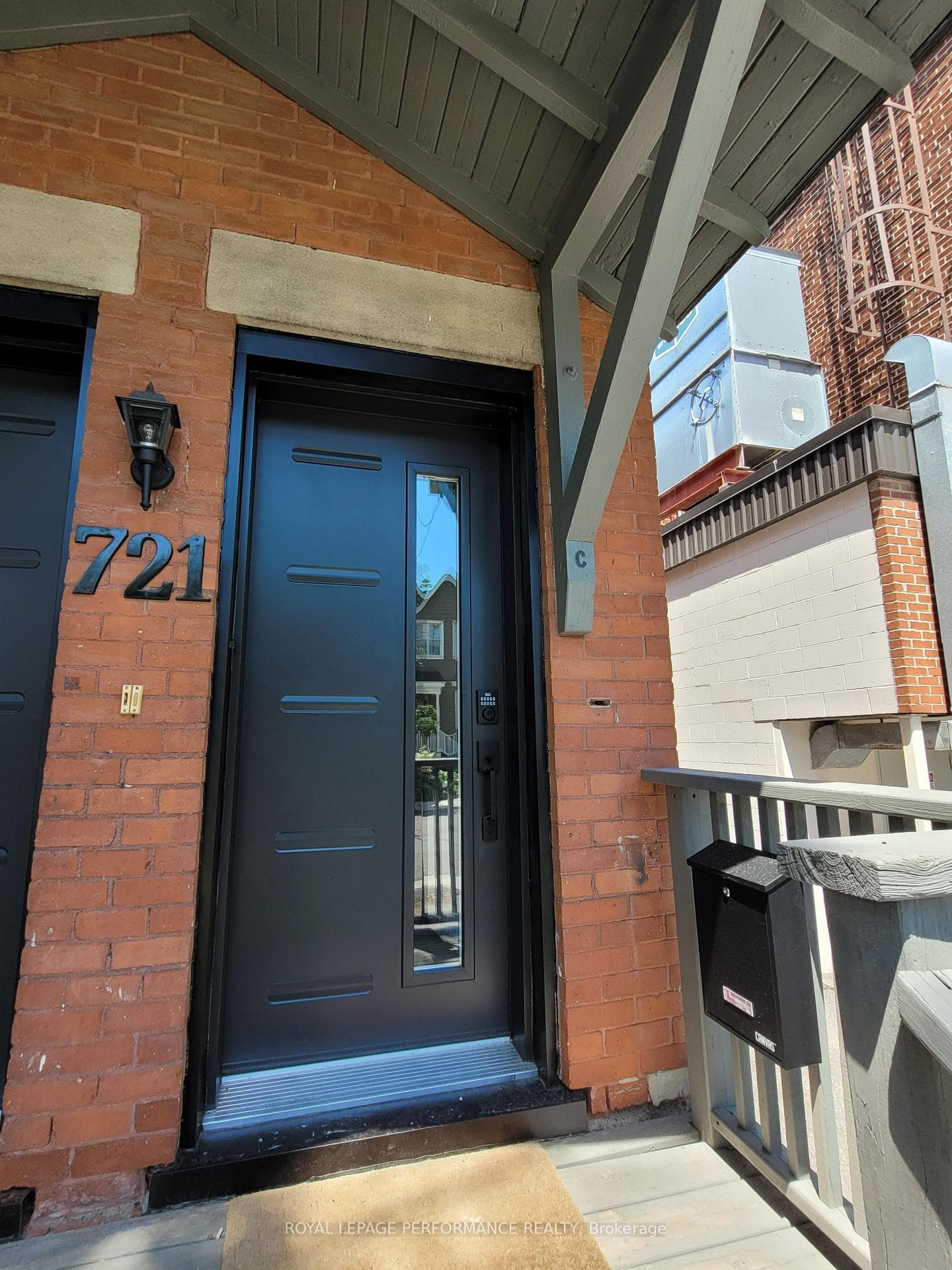 Front entrance to unit C