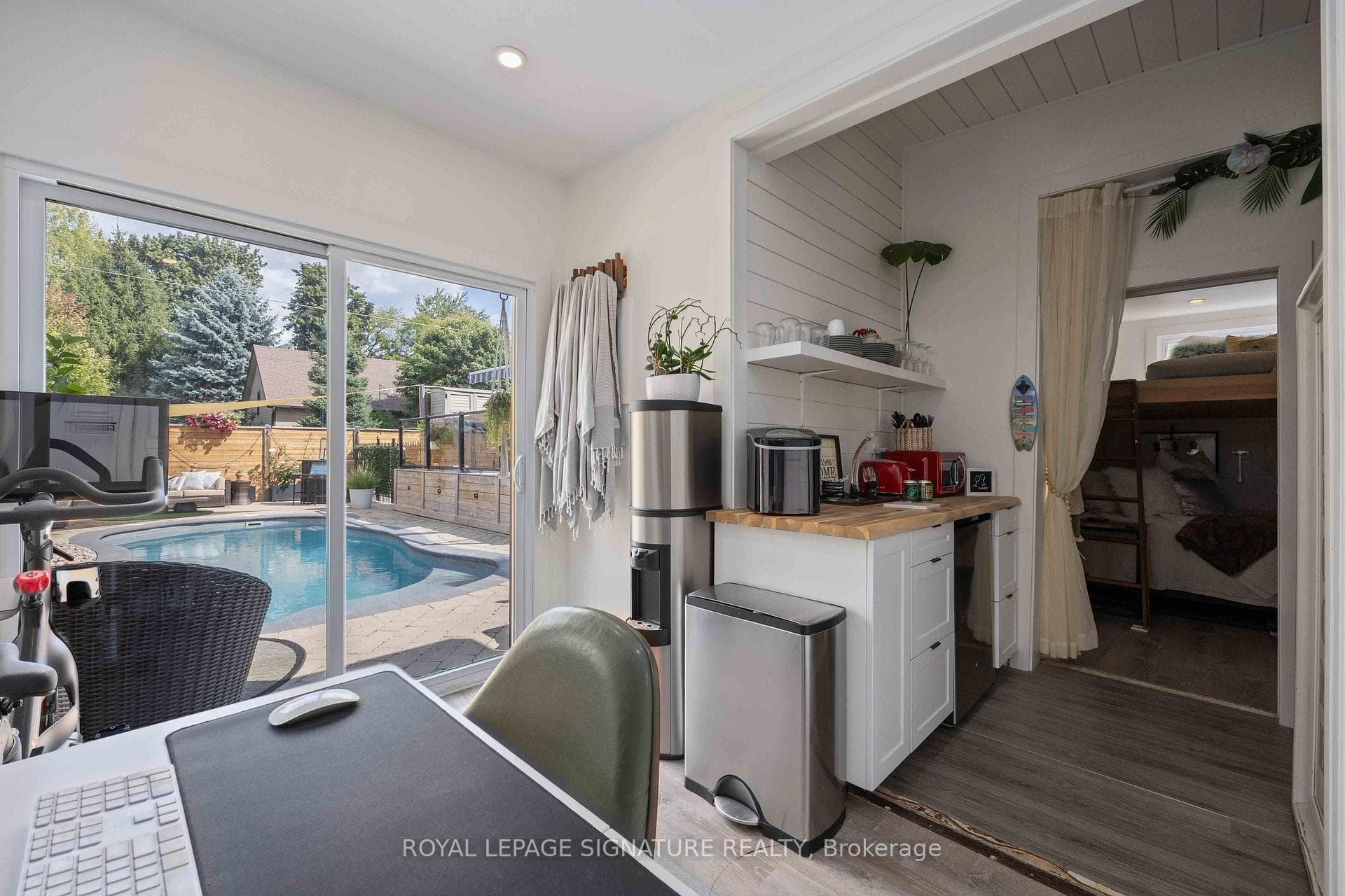 Poolside cabana