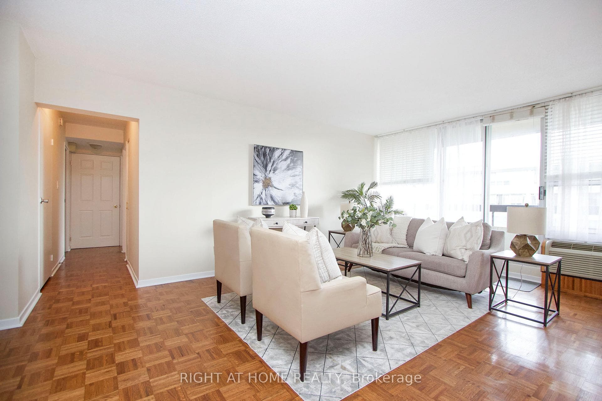 Freshly painted modern neutral tone