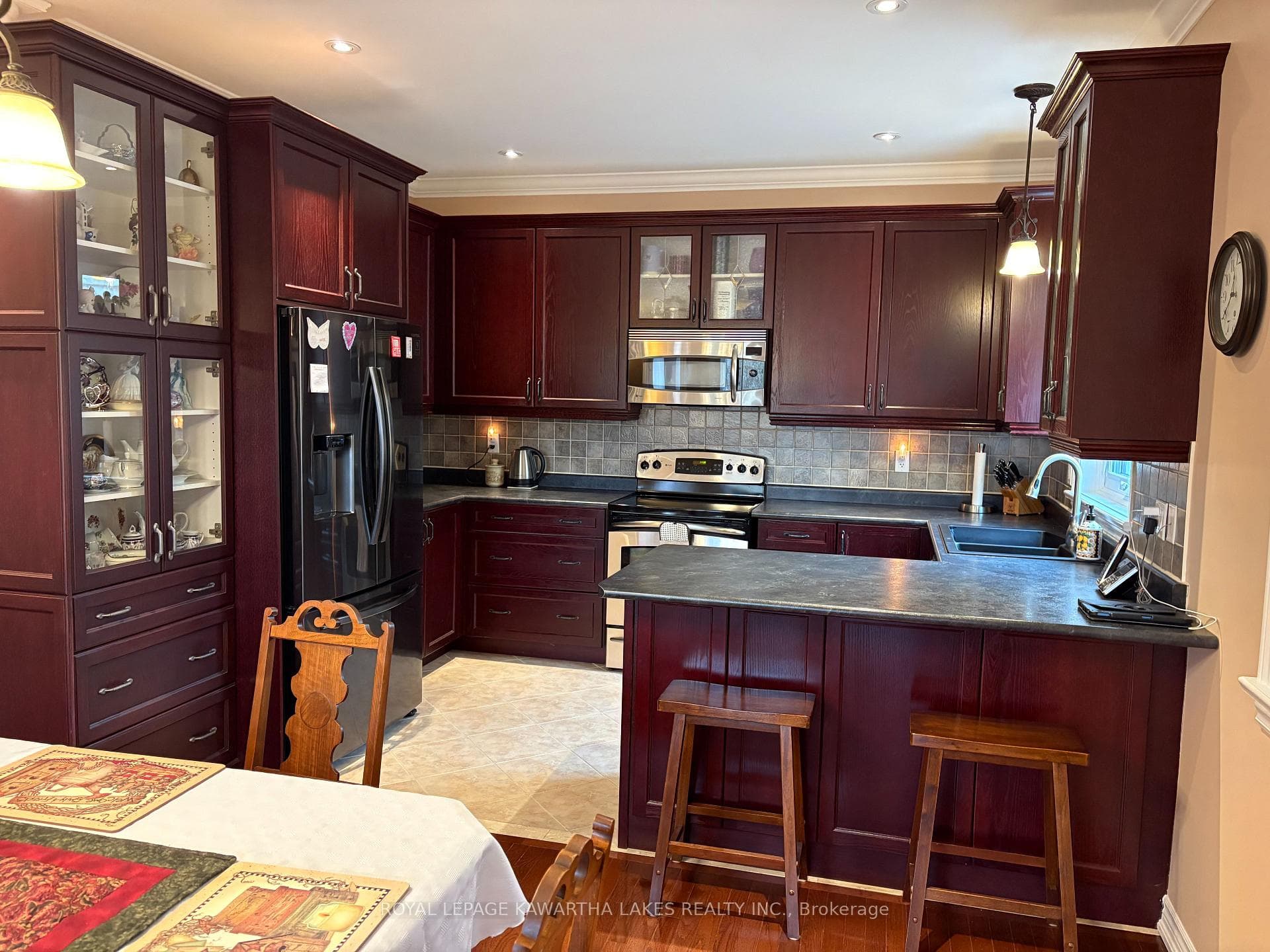 Loads of cabinetry and stainless steel appliances