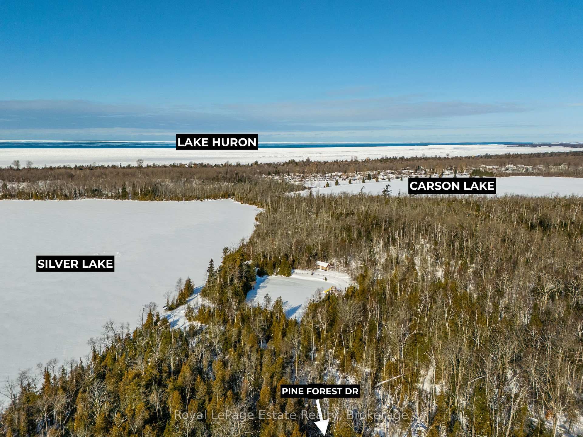 downtown Sauble Beach within minutes by car