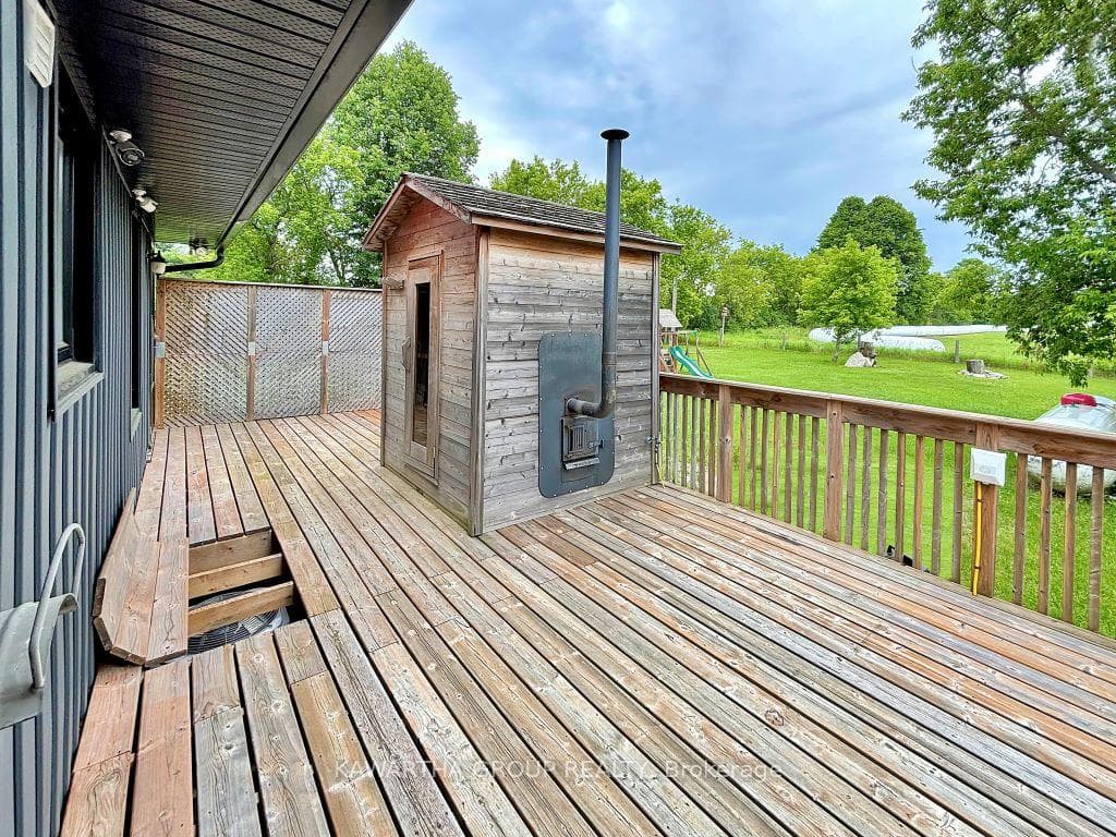 Deck with Sauna